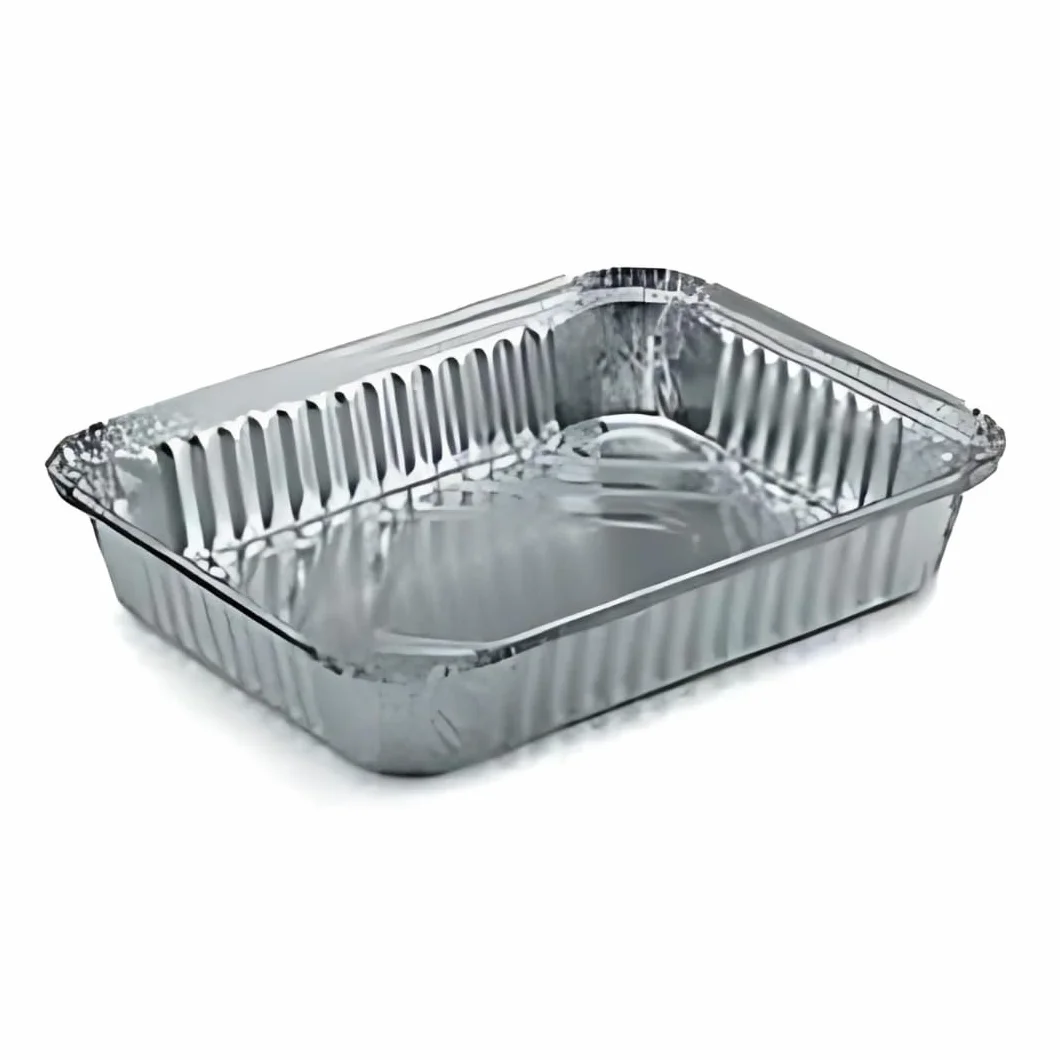Vaschette In Alluminio R29L Con Coperchio 4 Porzioni Pz.100