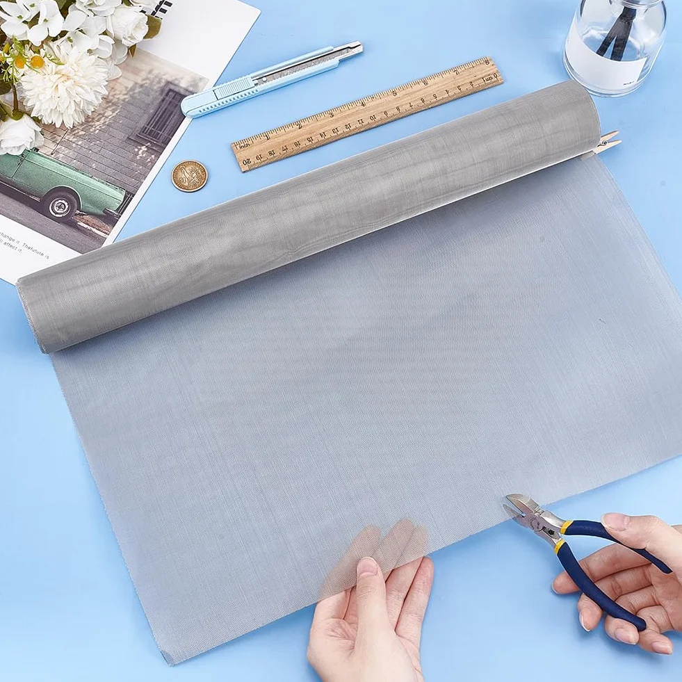BENECREAT Rete tessuta in acciaio inossidabile 304 40x200 cm, rete fine tessuta da setaccio a maglie in metallo da 80 micron per la maglia di filtro, tessuto di filtrazione e