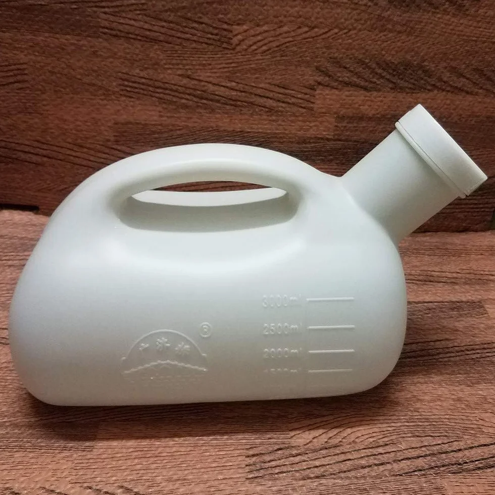 Pappagallo urina uomo 3000ml, orinatoio portatile con coperchio per viaggi
