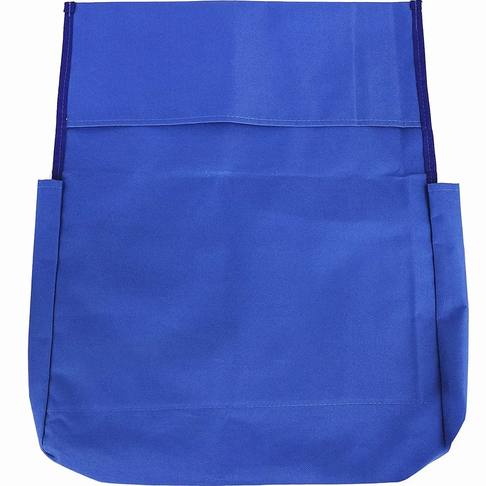 Tasca per sedia in aula scuola e tasche per sedie con targhetta con nome e tasche posteriori per sedie, borsa da appendere per aula o per asilo, casa, scuola