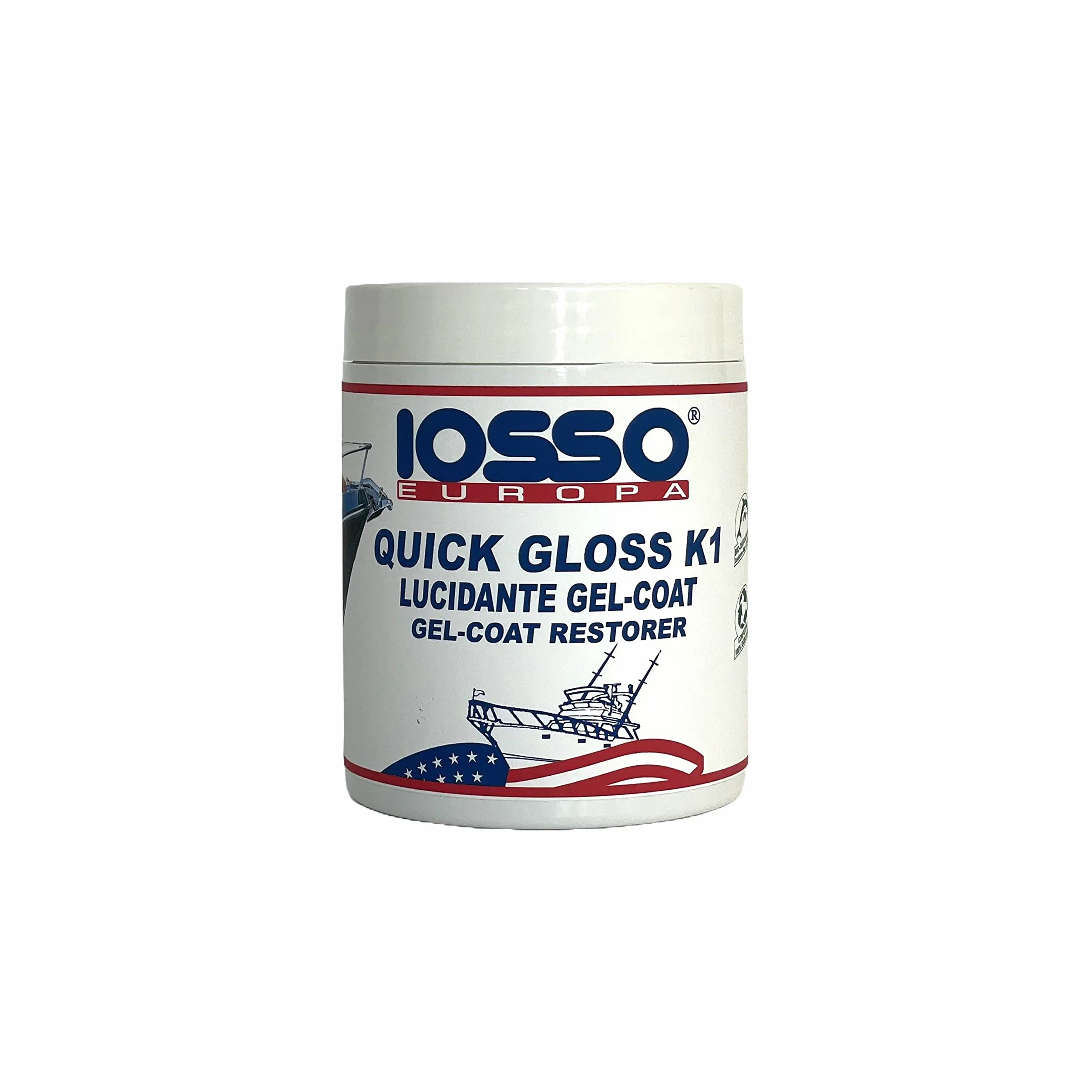 Iosso Quick Gloss K1 Pasta Lucidante per Vetroresina 500 ml