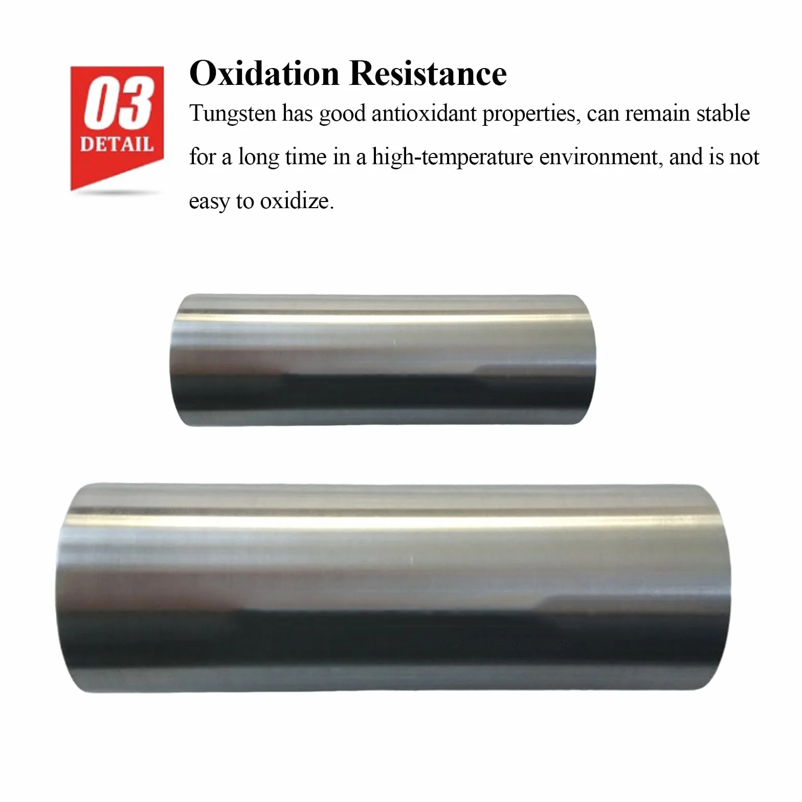PHasz Diametro Asta in Tungsteno 1,2-5 Mm, Barra Tonda Solida in Tungsteno Lunghezza 100 Mm Materie Prime per La Ricerca Scientifica Industriale,Diameter 8mm