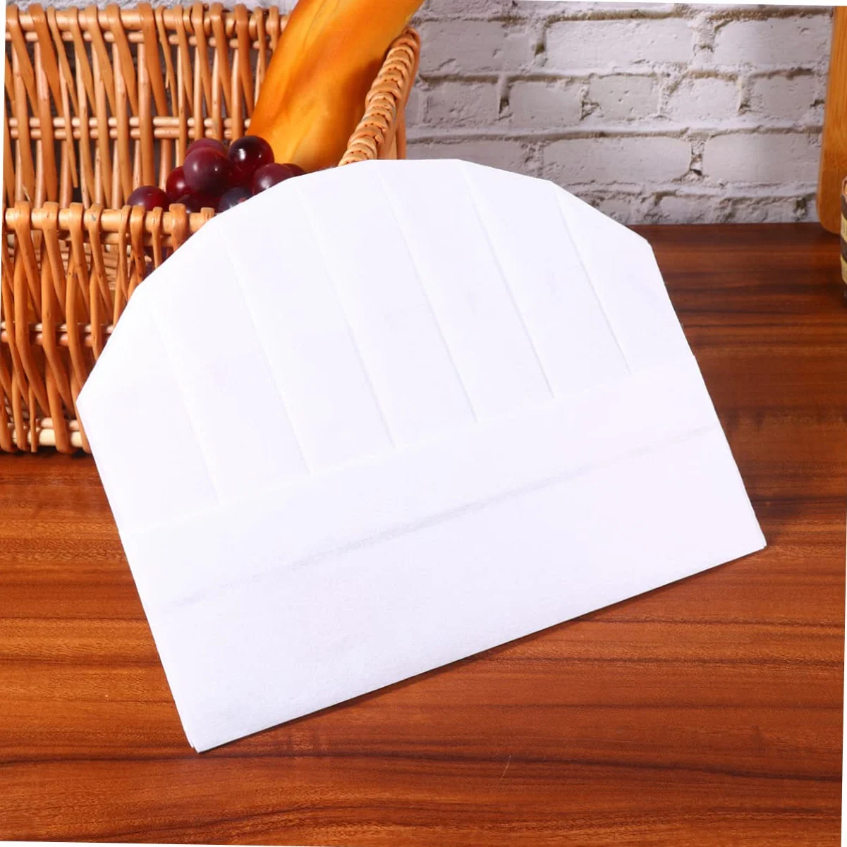 20 Pezzi Cappello Da Chef Per Bambini Usa e Getta Bianca Carta Cuoco