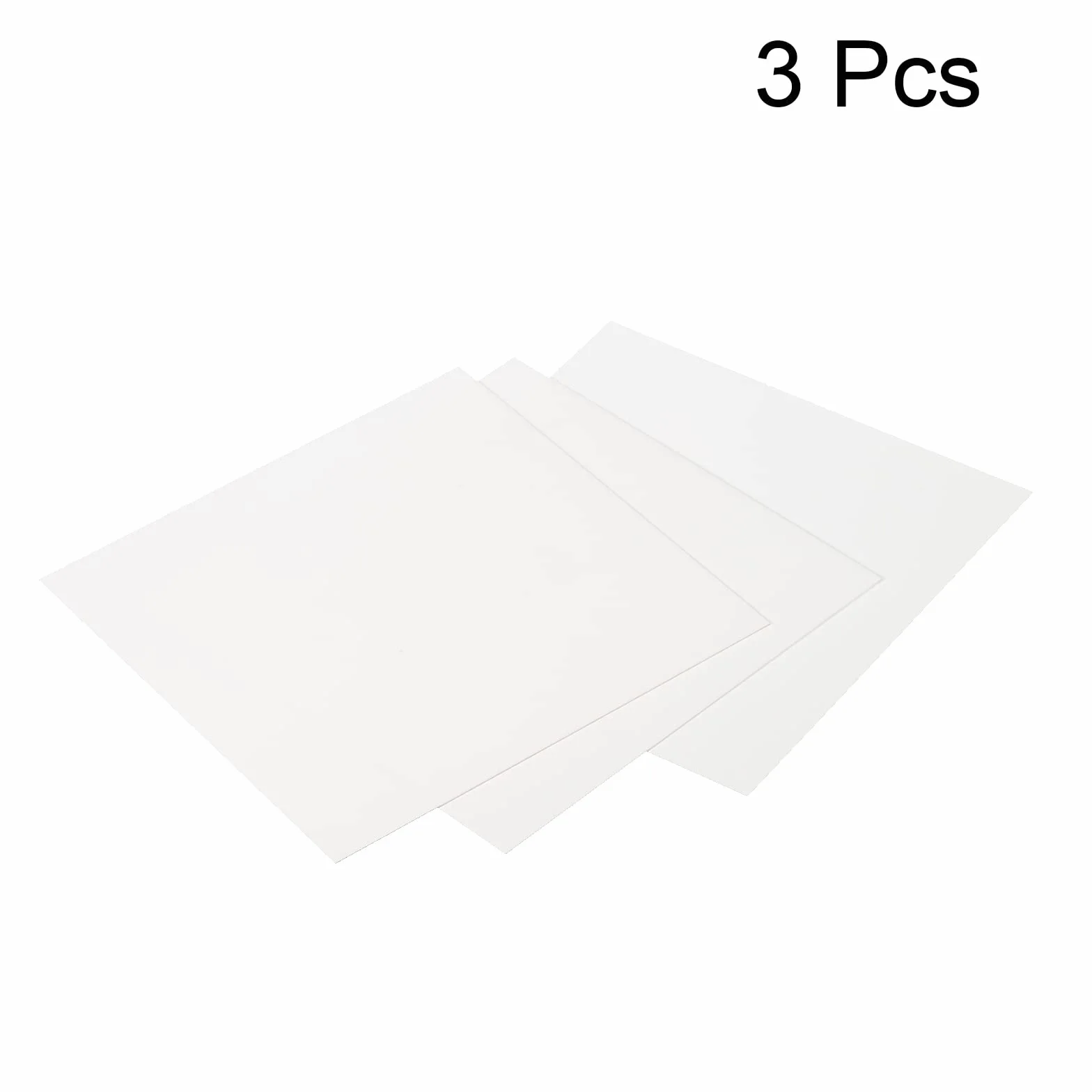 PATIKIL Allumina Ceramica Lastra Quadrato Raffreddamento Imbottitura Isolante Lastra 3pz Alta Durezza per MOS Transistor 100x100x0.5mm(4x4x0.02")