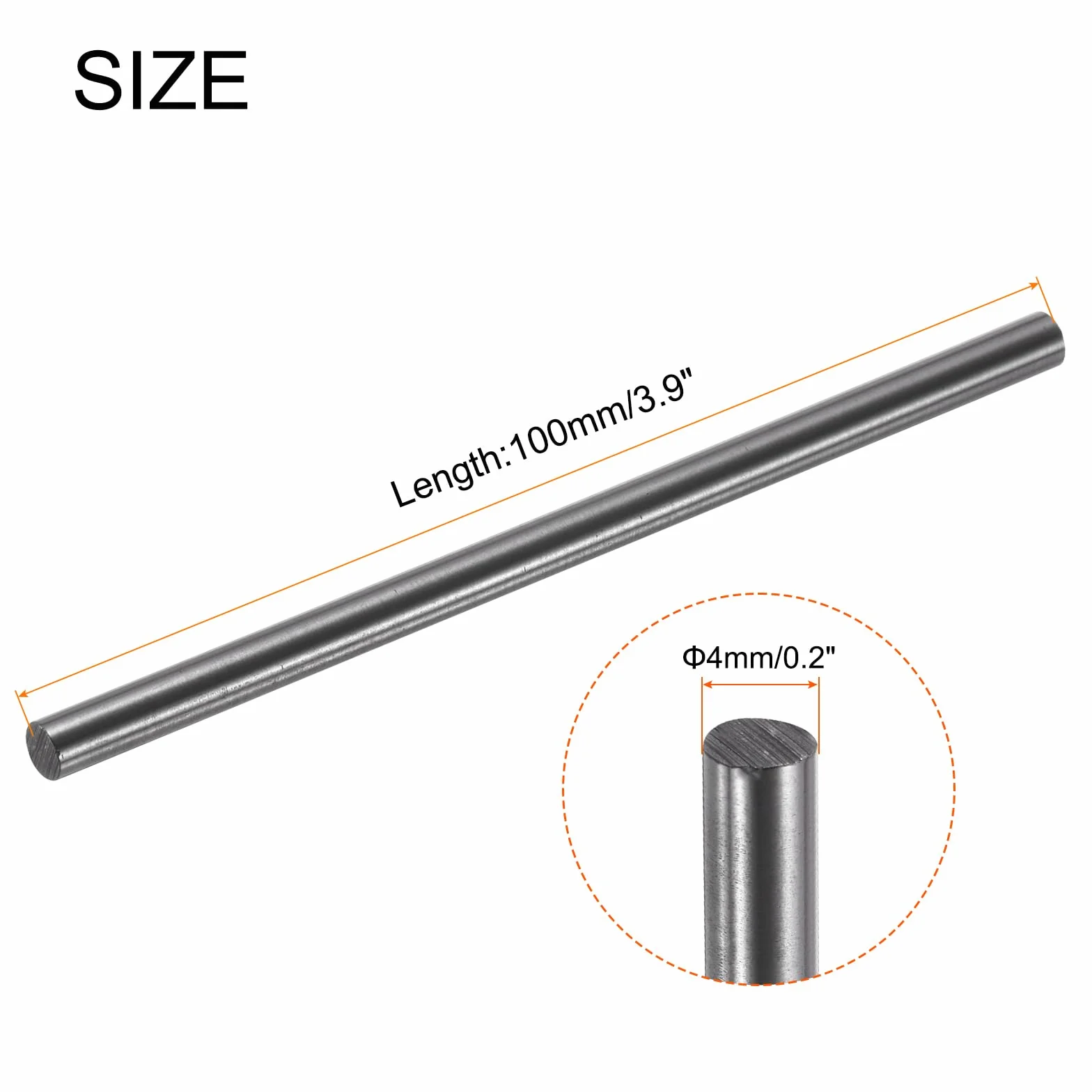 QUARKZMAN Bastone Grafite 100x4mm Nero Elettrodo Fusione Colata Crogioli 15 Pezzi