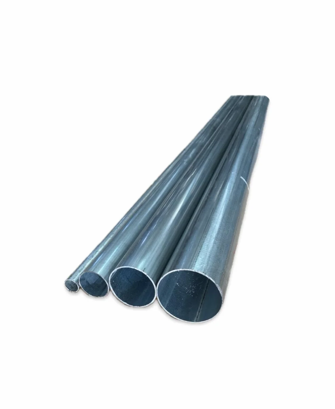 Tubo Tondo ferro ZINCATO LUNGO 1 METRO varie sezioni (Confezione 3 PALI D40x1.5x1000 mm)