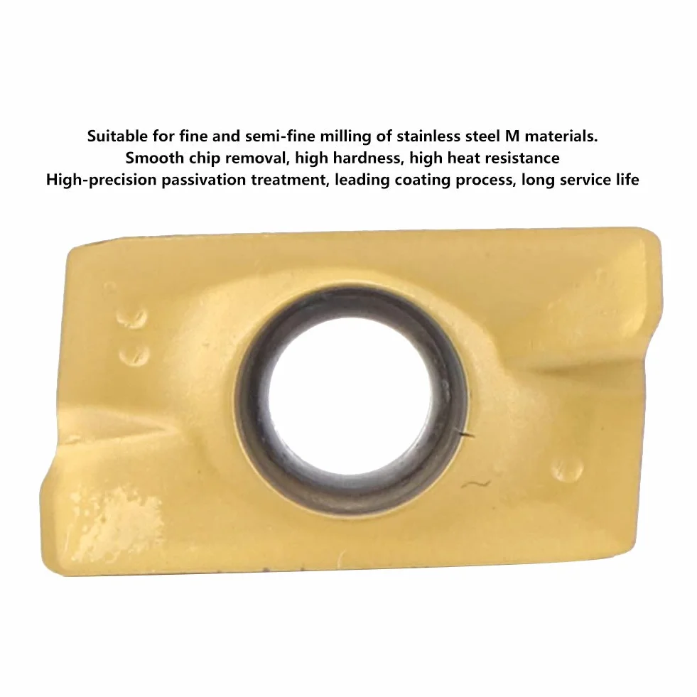 Inserti di Fresatura APMT1604 CNC in Carburo Cementato Utensili da Taglio 10 Pezzi Durezza 15-50HRC