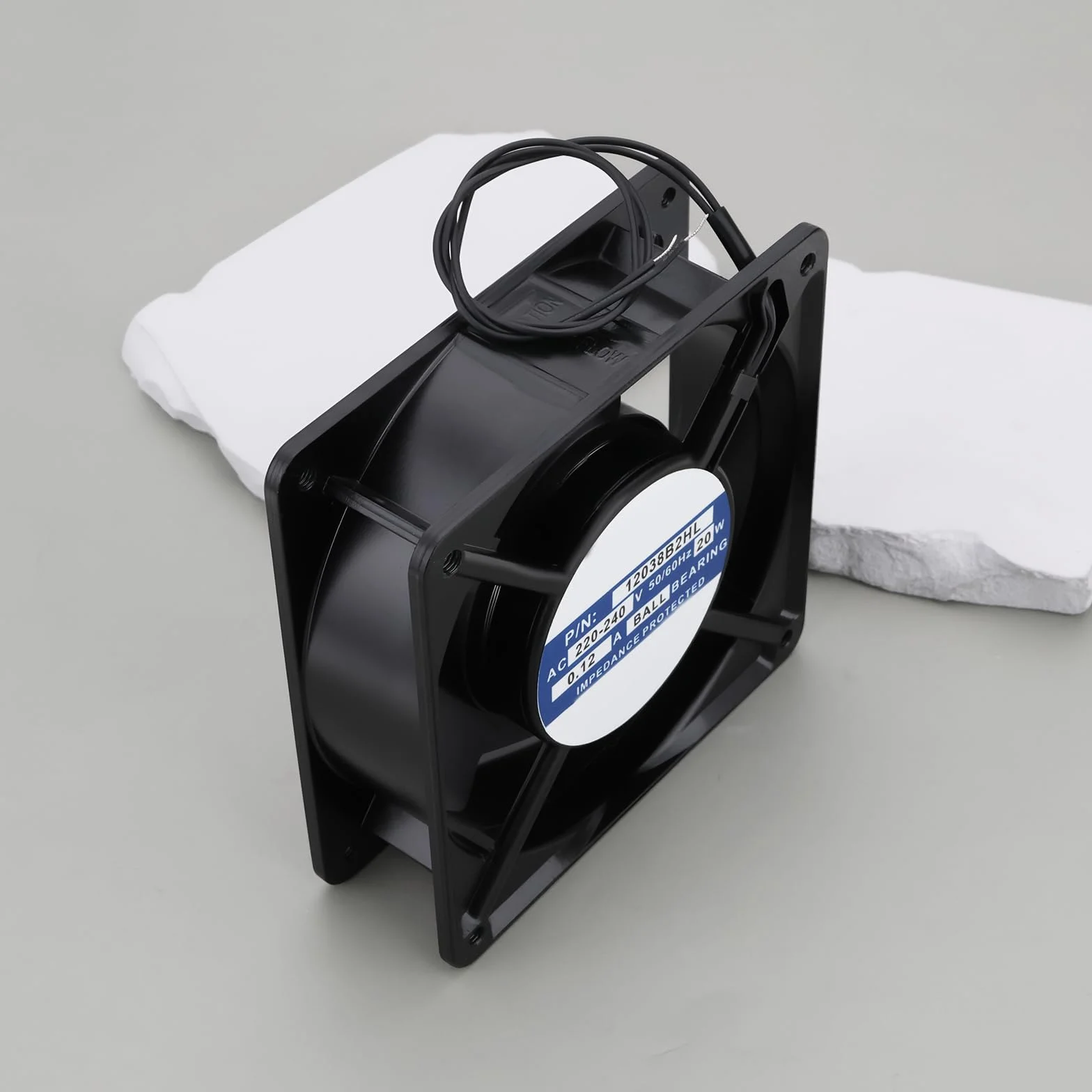Ventola di Raffreddamento Assiale A 2 Pin 220-240 V 0,12 A 20 W 12038B2HL Adatta per Quadri Elettrici Industriali Saldatrici