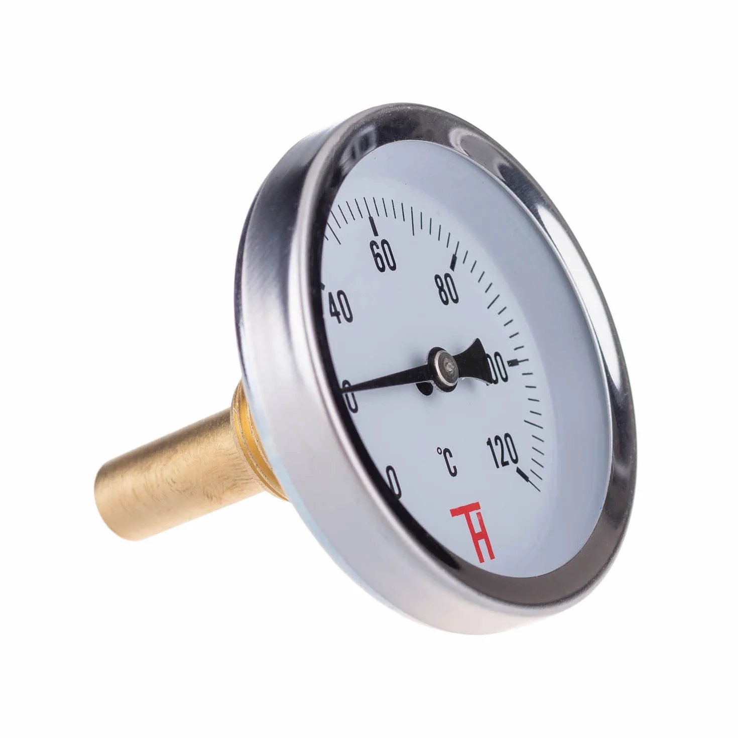Termometro Analogico Riscaldamento 0-120°C 63 mm Attacco G1/2 ETR