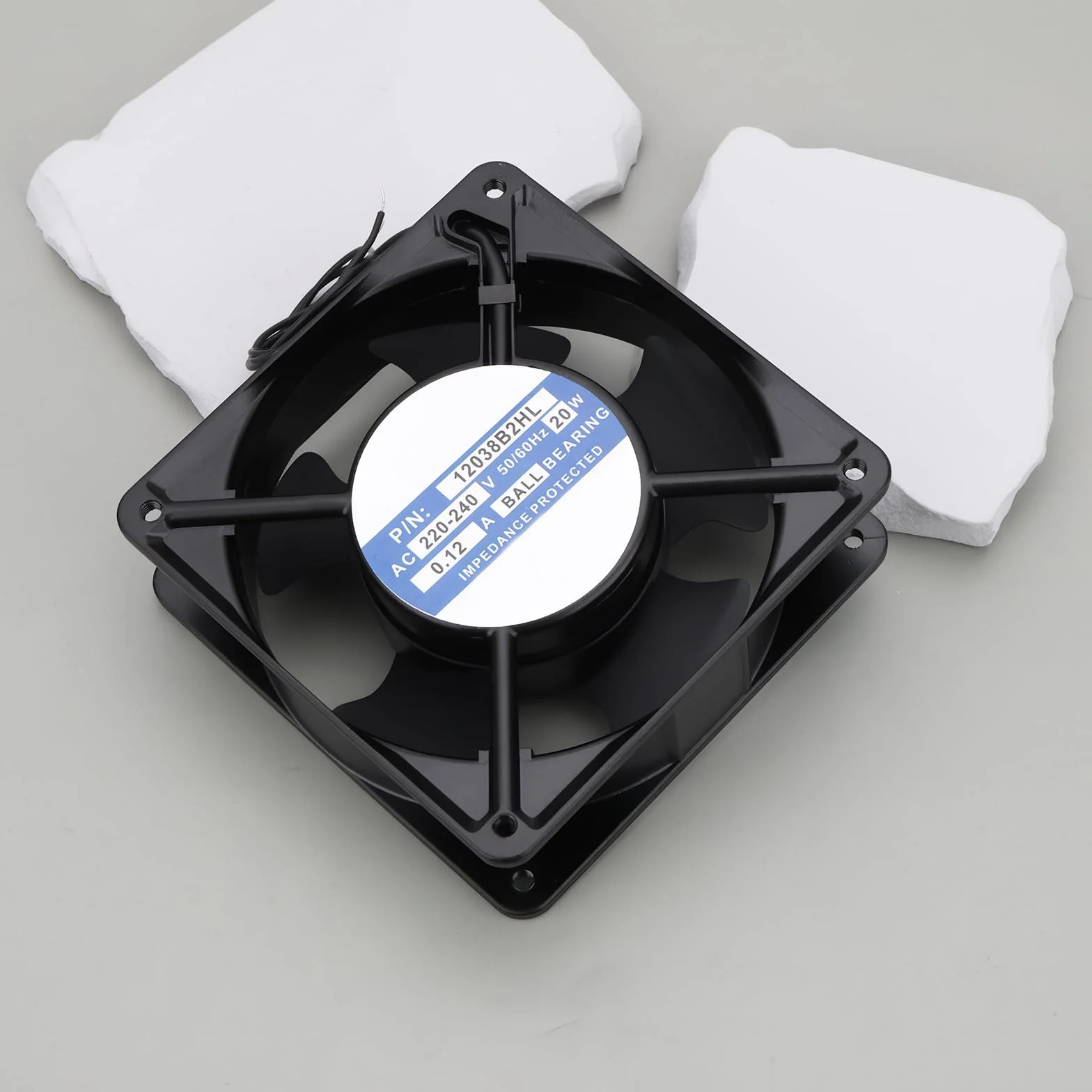 Ventola di Raffreddamento Assiale A 2 Pin 220-240 V 0,12 A 20 W 12038B2HL Adatta per Quadri Elettrici Industriali Saldatrici