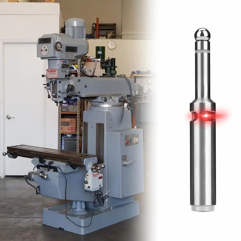 Cercatore di Bordi Ottico Antimagnetico Resistente Agli Statici LED e Segnale Acustico per Fresatrice Tradizionale Tornio CNC