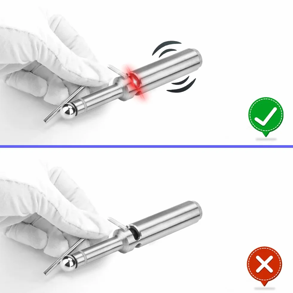 Cercatore di Bordi Ottico Antimagnetico Resistente Agli Statici LED e Segnale Acustico per Fresatrice Tradizionale Tornio CNC