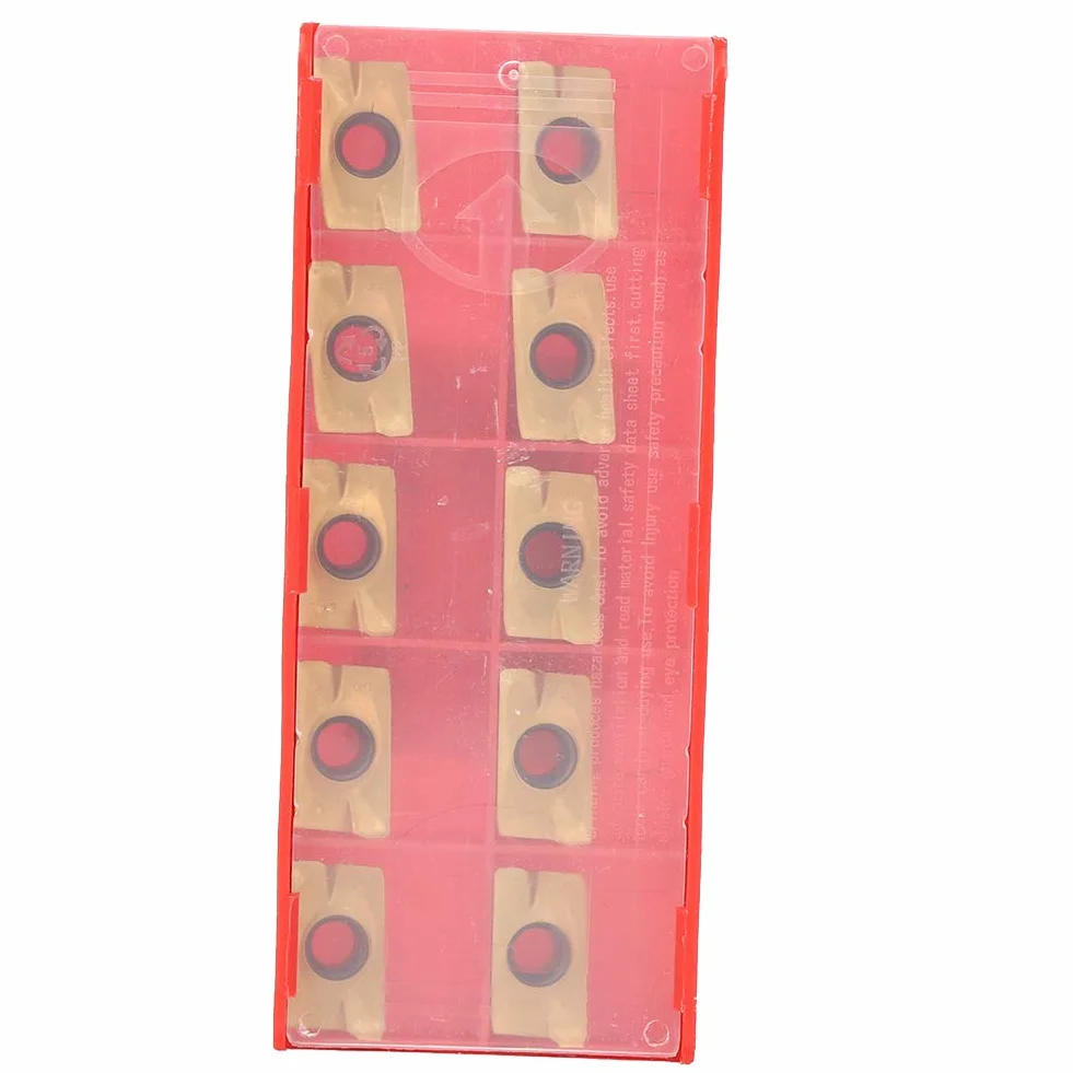 Inserti di Fresatura APMT1604 CNC in Carburo Cementato Utensili da Taglio 10 Pezzi Durezza 15-50HRC