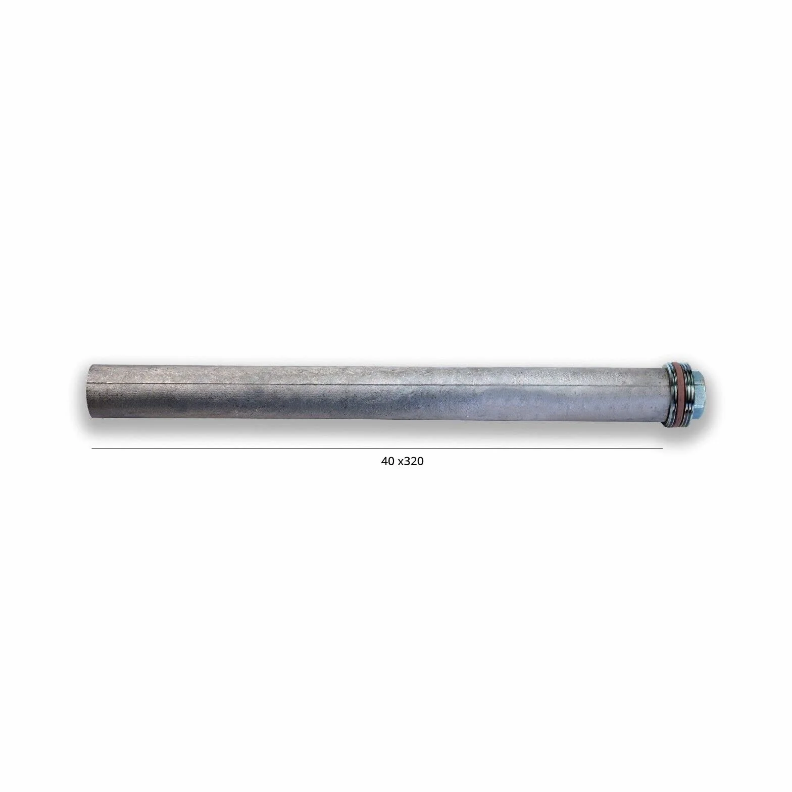 SUNEX Anodo di magnesio 40x320mm, anodo sacrificale per scaldabagno, boiler e scaldabagno istantaneo, 1 1/2 pollici, protezione dalla corrosione, durevole, installazione semplice, filetto M32