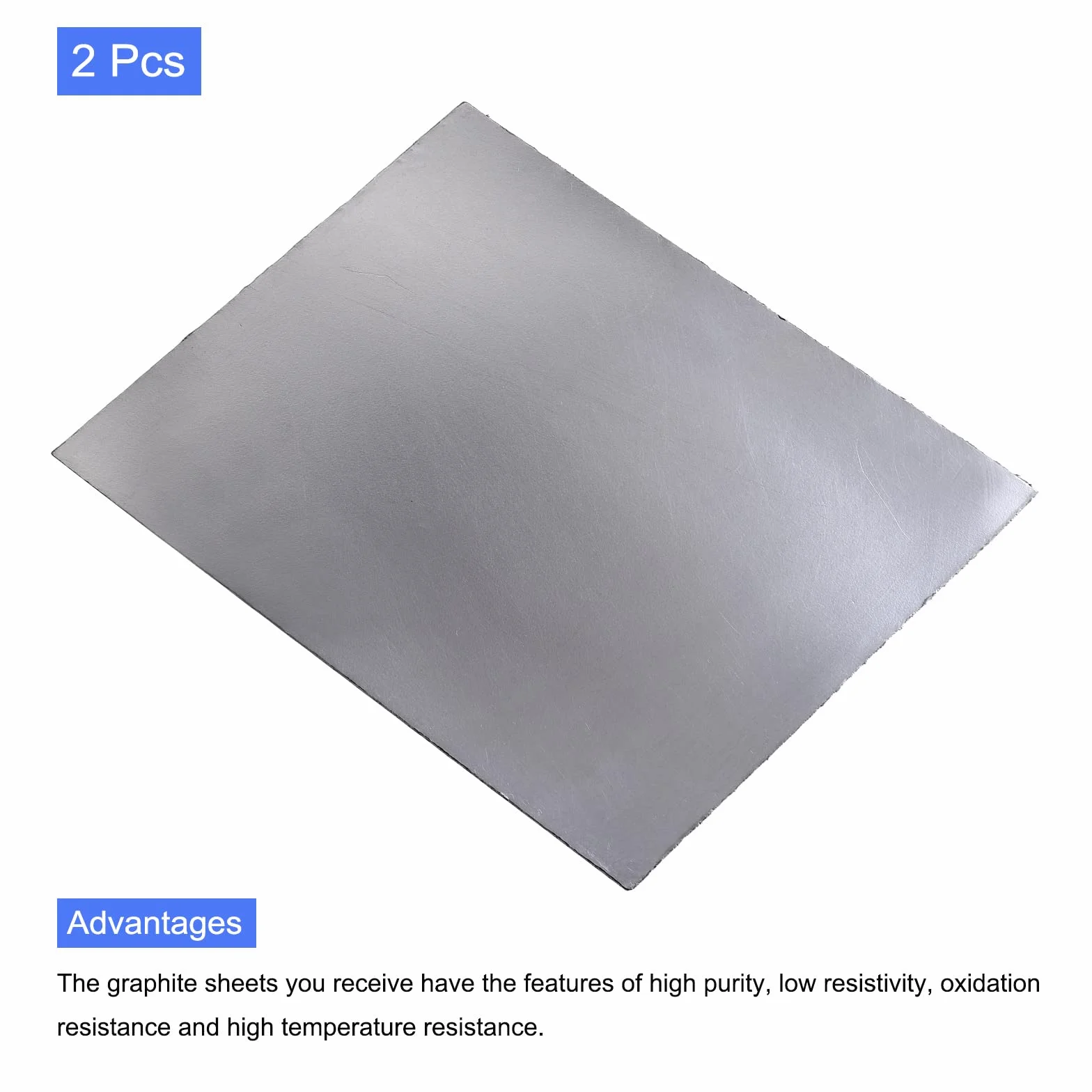 PATIKIL Grafite Pellicola Flessibile Guarnizione Foglio 250x200x0.5mm 2pz