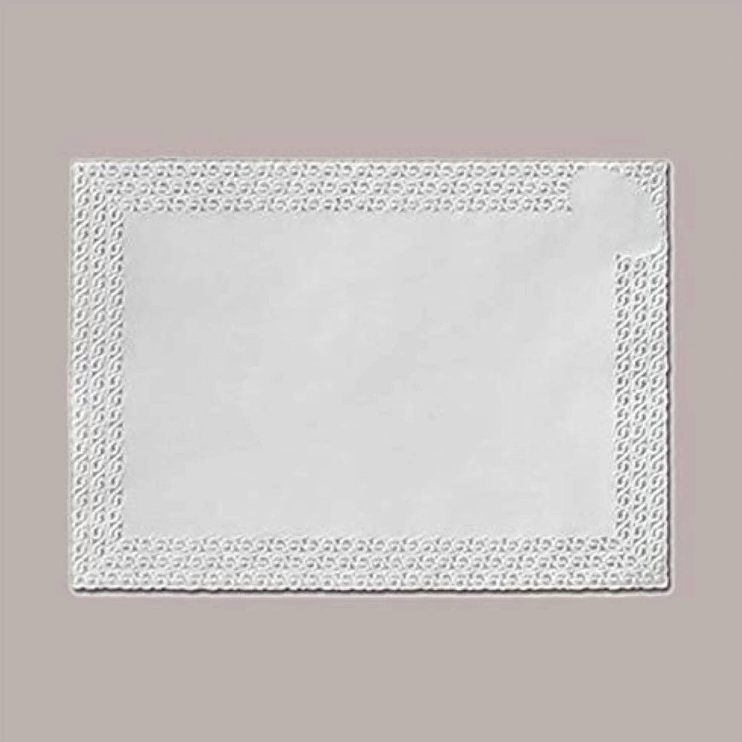 Lucgel Pizzi Centrini Sottotorta di Carta Antigrasso Rettangolari 350x450mm 50 pezzi