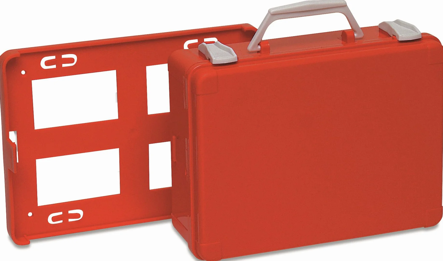 Valigetta Pronto Soccorso Vuota MEDIC 1 Arancio, Supporto a Muro, 250x190x90mm --