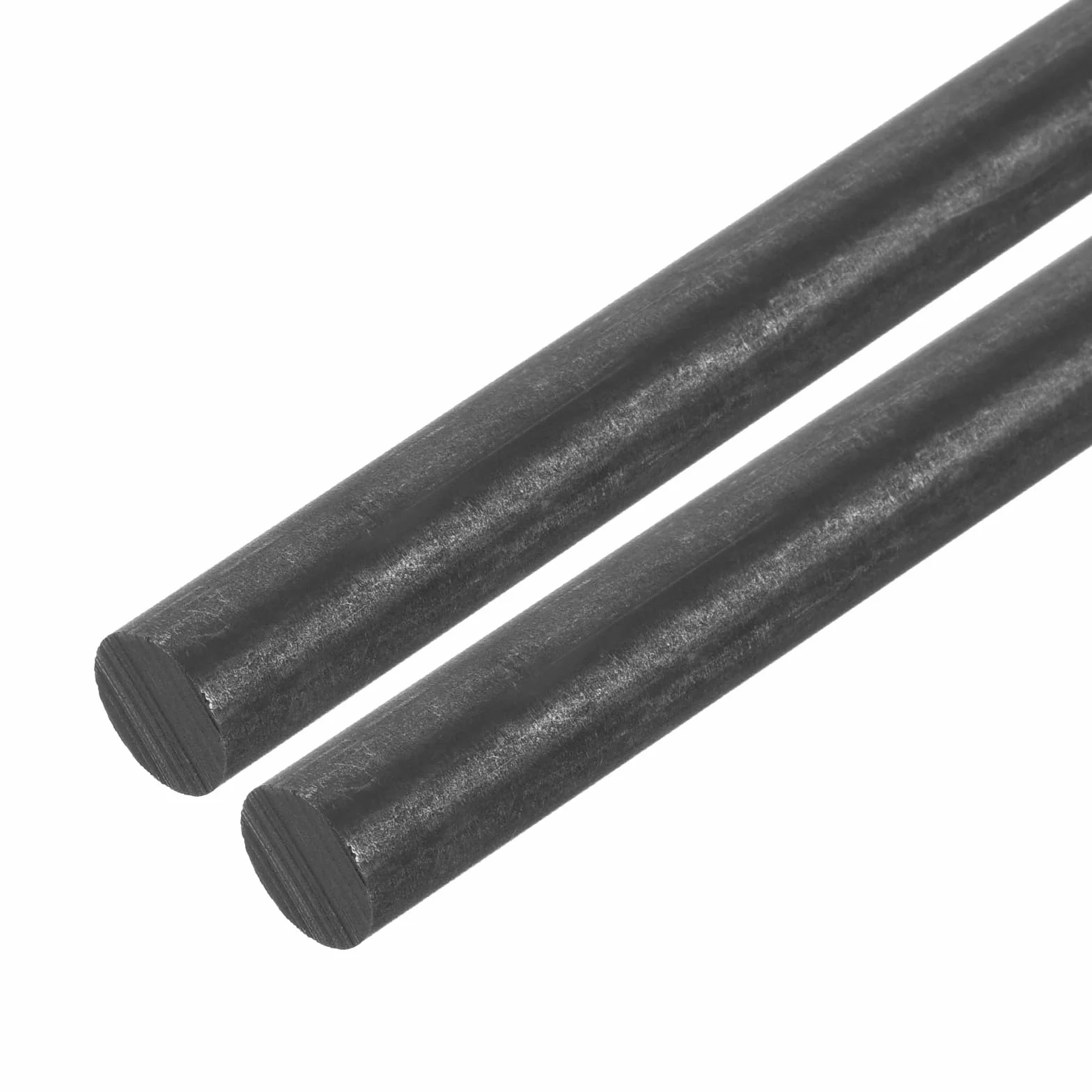 QUARKZMAN Astina in Grafite, Cilindrica Asta di Carbonio 250x12mm Nero, Confezione da 2