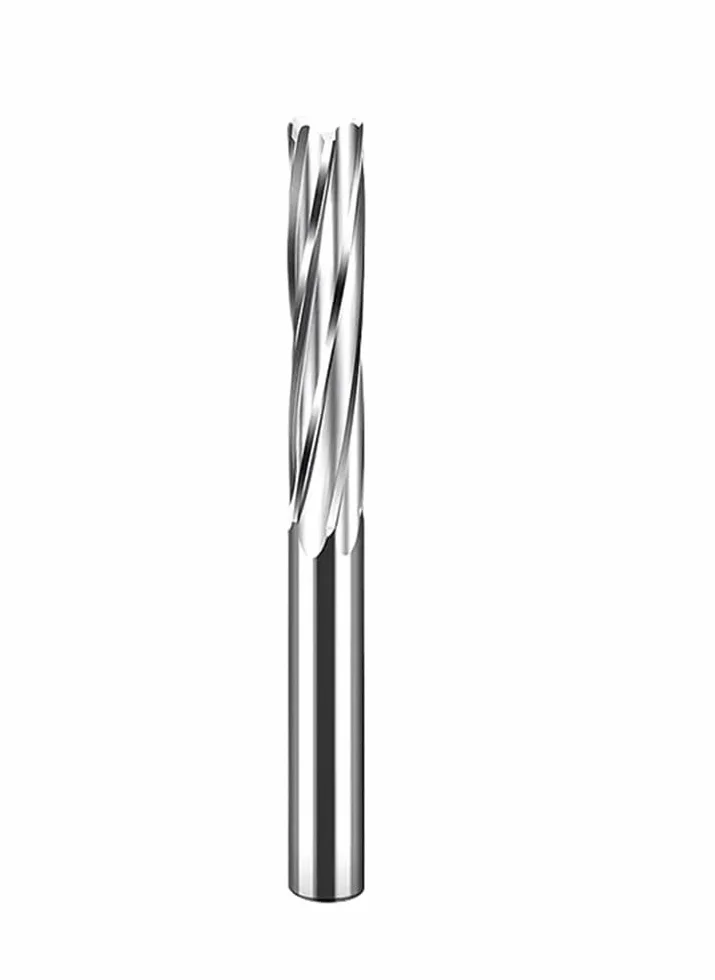 Alesatore 5,56-7,3 mm Scanalatura a Spirale Metallo Duro Integrale Non Rivestito Fresa CNC Alluminio 5.56x30x60x4T
