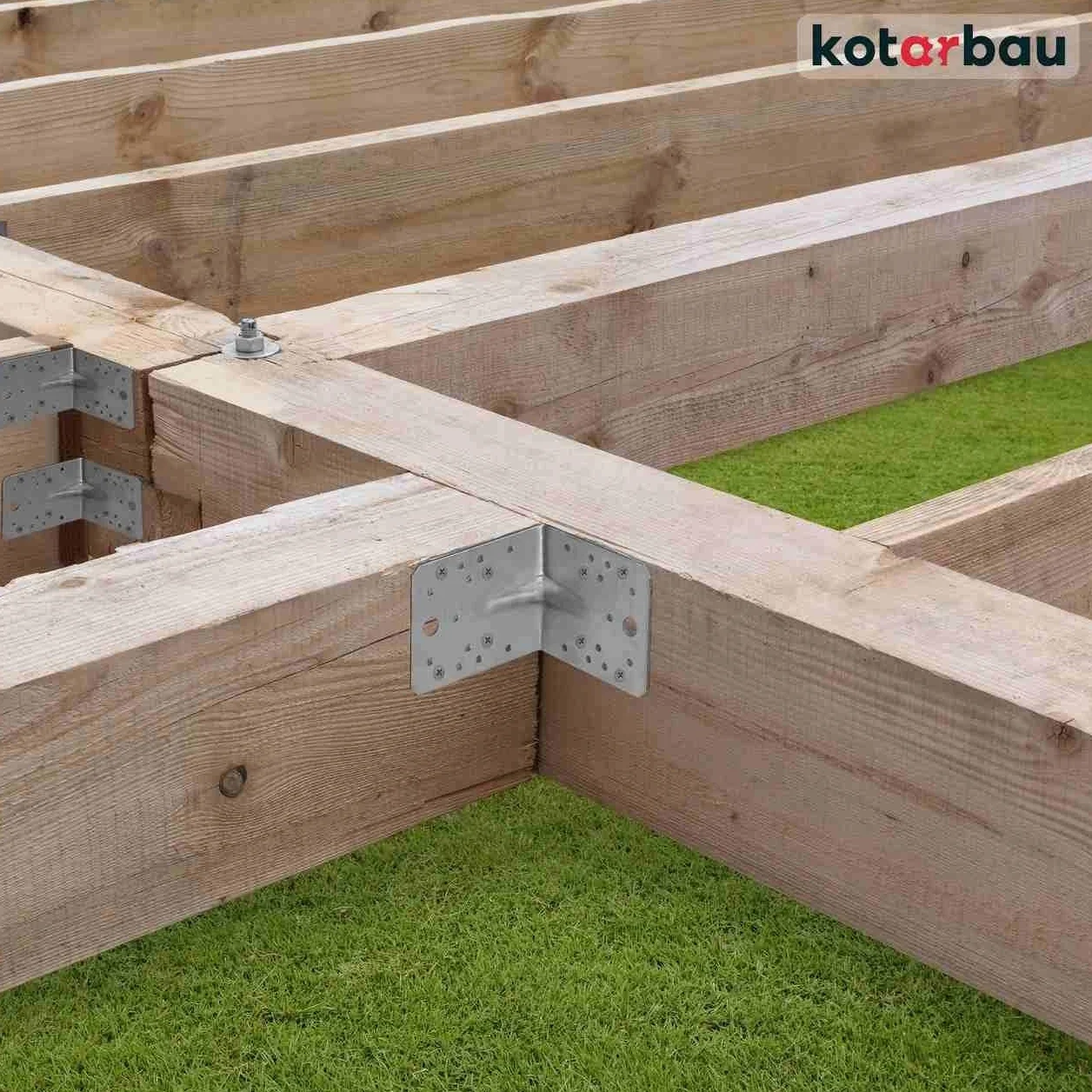 KOTARBAU 25 Pezzi Staffa Angolare Acciaio Zincato 60x60x45 mm Argento Squadretta Angolare 90 Gradi