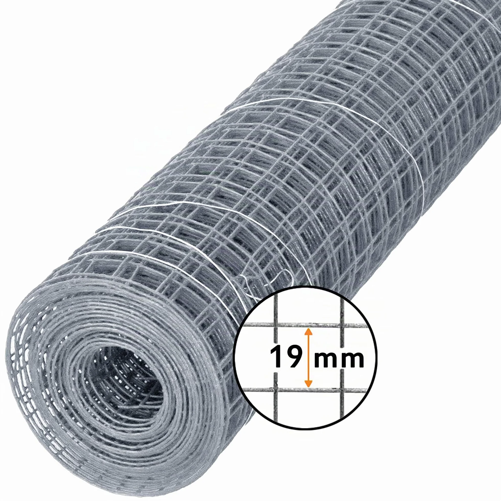 Windhager Rete Metallica Zincata 19 mm 2,5 x 0,5 m x 0,7 mm per Conigli