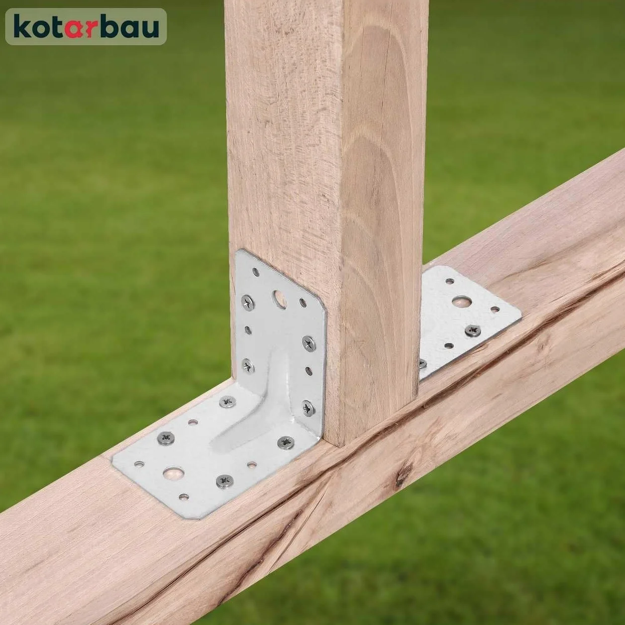 KOTARBAU 25 Pezzi Staffa Angolare Acciaio Zincato 60x60x45 mm Argento Squadretta Angolare 90 Gradi