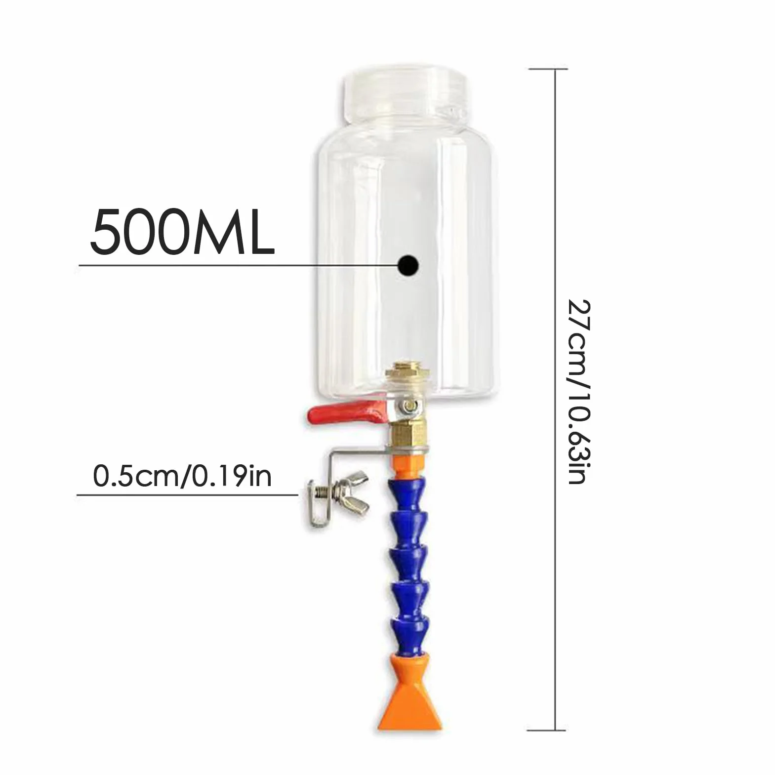 Spruzzatore d'acqua per macchina da taglio 500ml acciaio inossidabile PP