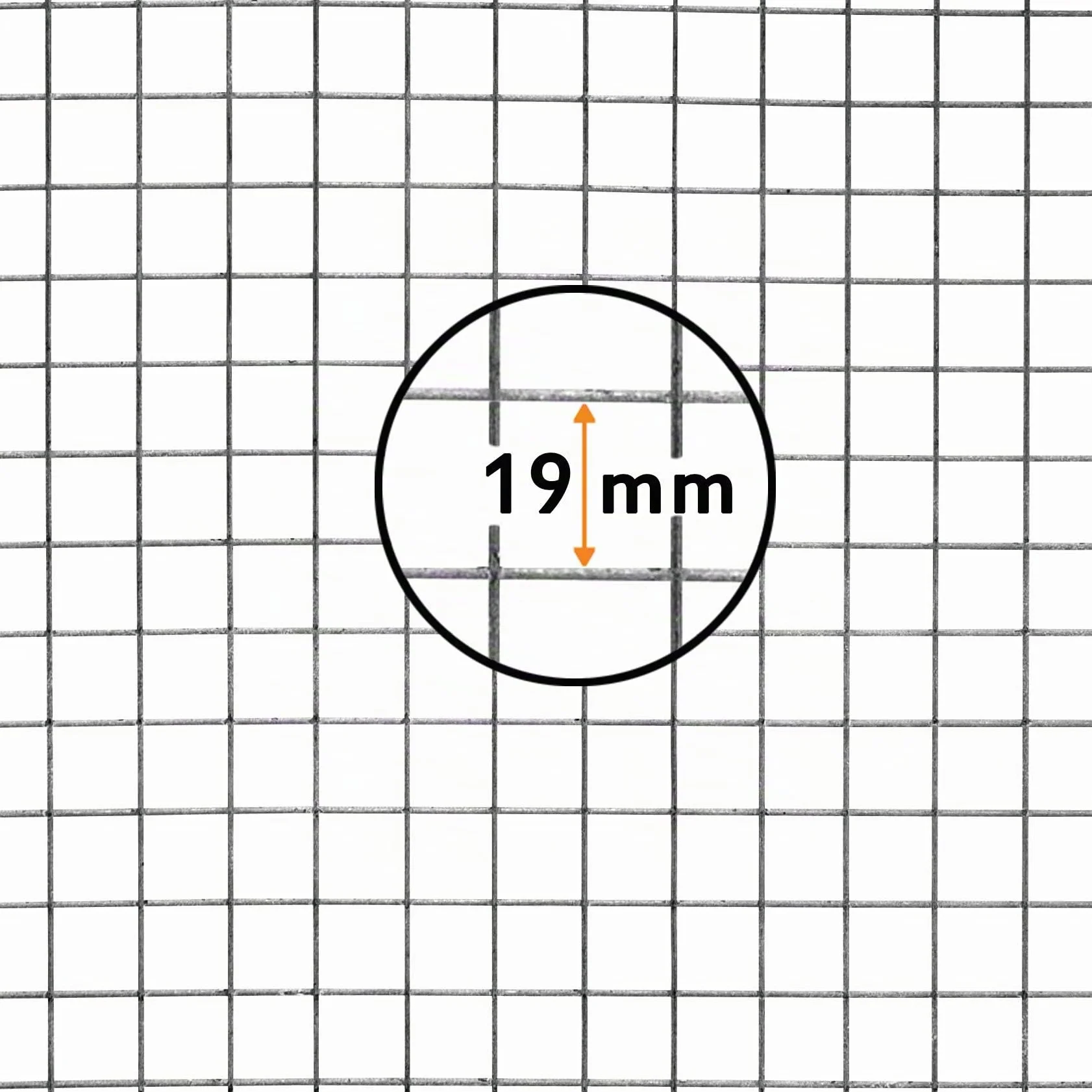 Windhager Rete Metallica Zincata 19 mm 2,5 x 0,5 m x 0,7 mm per Conigli