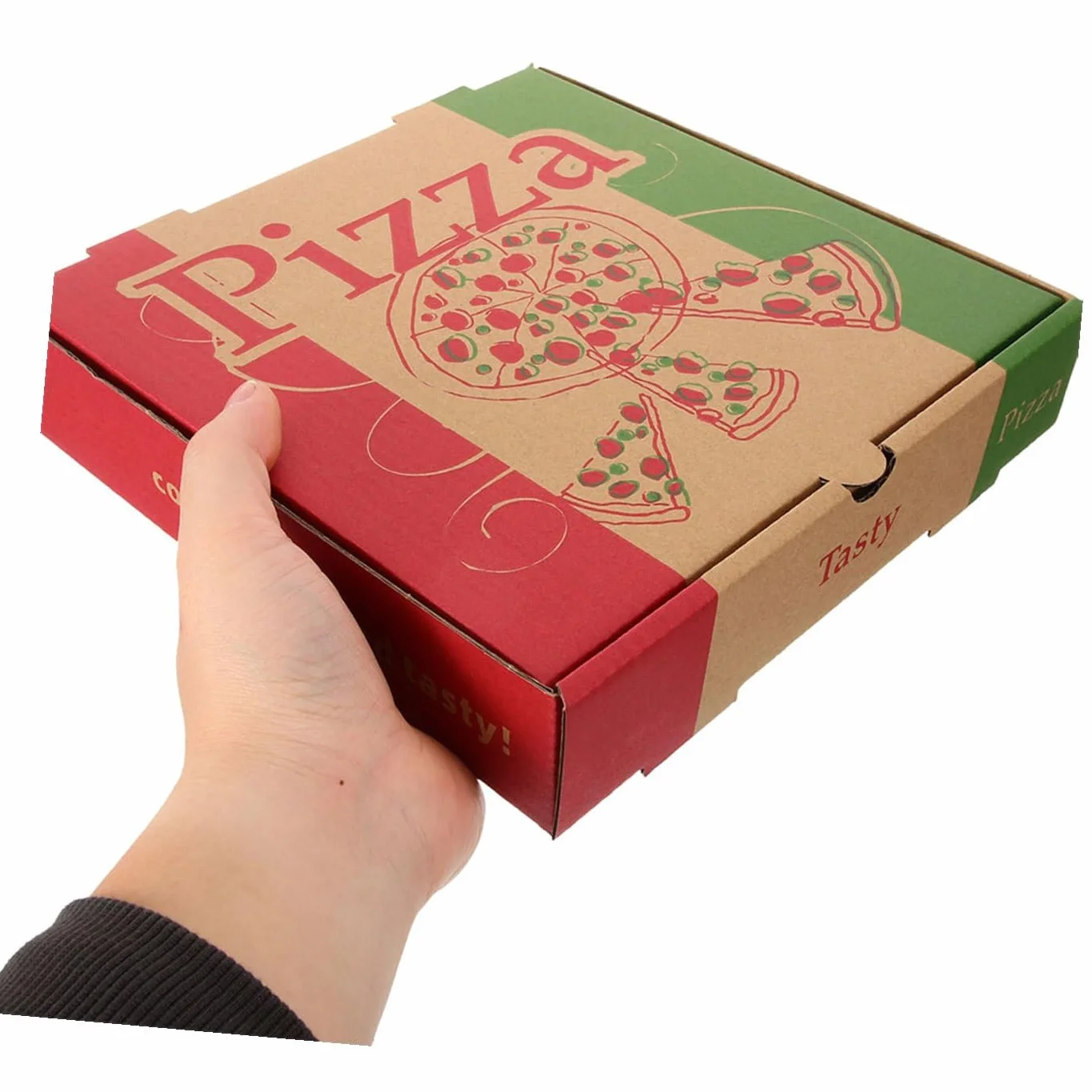 Scatole per Pizza da Asporto 10 Pezzi Contenitori per Pizza Multiuso Ristoranti Consegna
