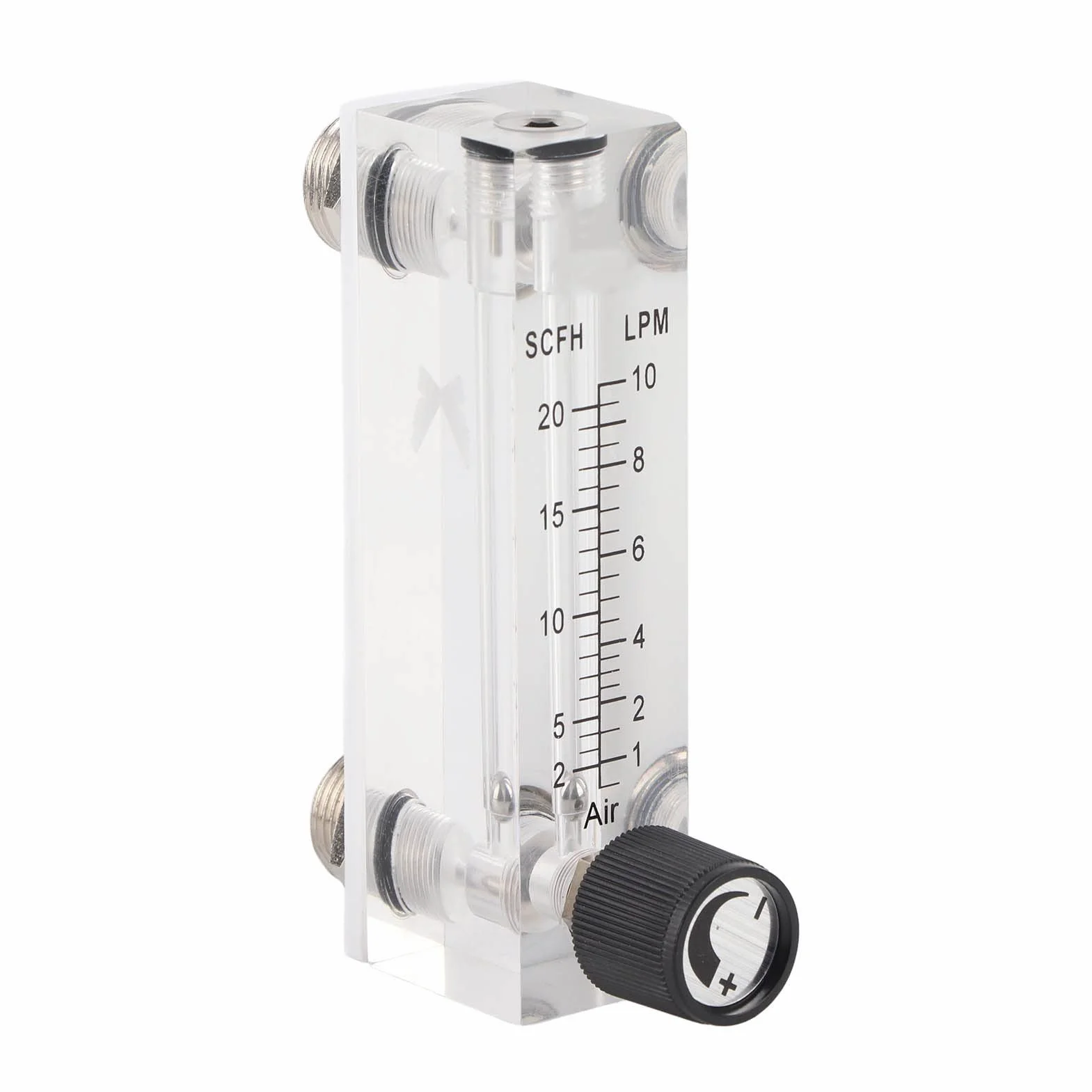 Flussimetro a gas in acciaio inossidabile regolabile 1~10LPM LZM-6T