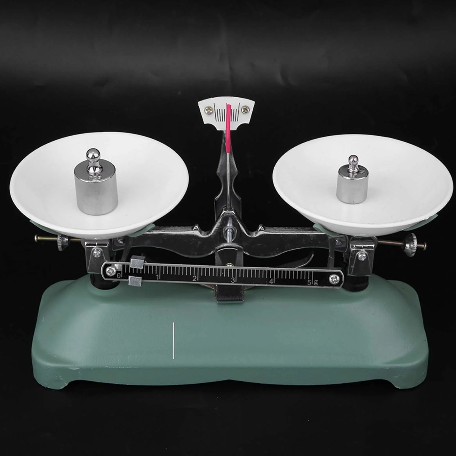 Vassoio per Bilancia Meccanica con Kit di Pesi Completo per Esperimenti di Fisica e Chimica, Bilancia in Metallo di per Dati Accurati e Utilizzo Robusto, 100 G e 500