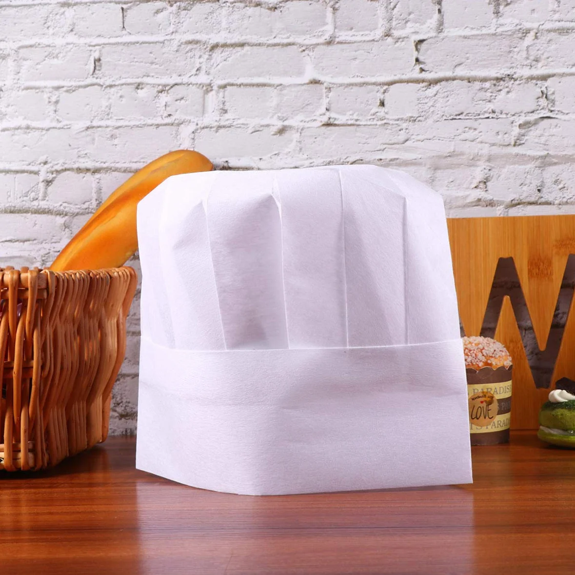 EXCEART 20 cappelli da cucina in carta usa e getta per bambini regolabili