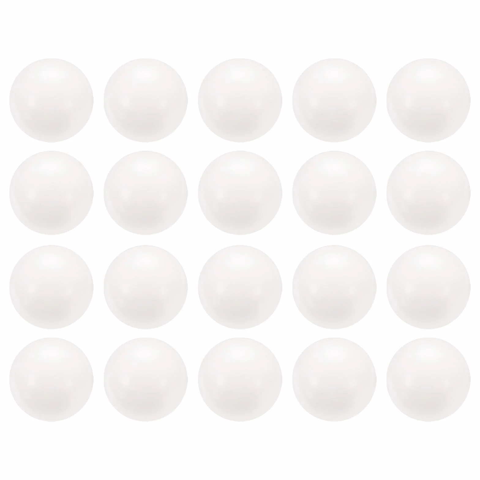 QUARKZMAN 20pz Sfere di Cuscinetto in Plastica Pom da 20mm, Sfere per Cuscinetti in Plastica Solida, Sfere Pom di Precisione