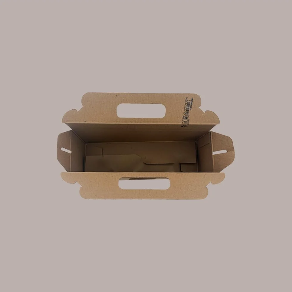 Lucgel Scatola Porta 3 Vasetti Confetture Creme Cartoncino Avana 250x80H90mm 10 pezzi