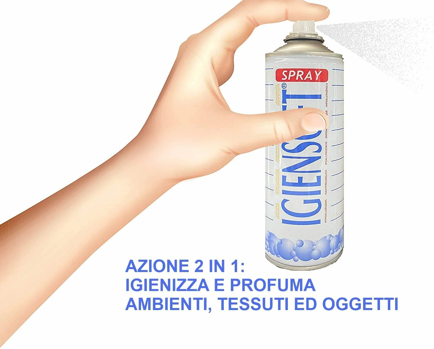 RAMPI Tris Deo Igiensoft Spray Igienizzante Tessuti Profumatore per Ambienti Deodorante 3x400ml