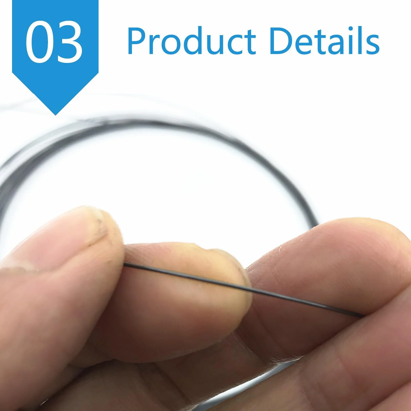 Filo di acciaio elastico con memoria di forma in nitinol, filo di nitinol, filo pre-addestrato con memoria di forma in nitinol, nero, adatto for componenti a molla, 1 metro di lunghezza, diametro: 0,4