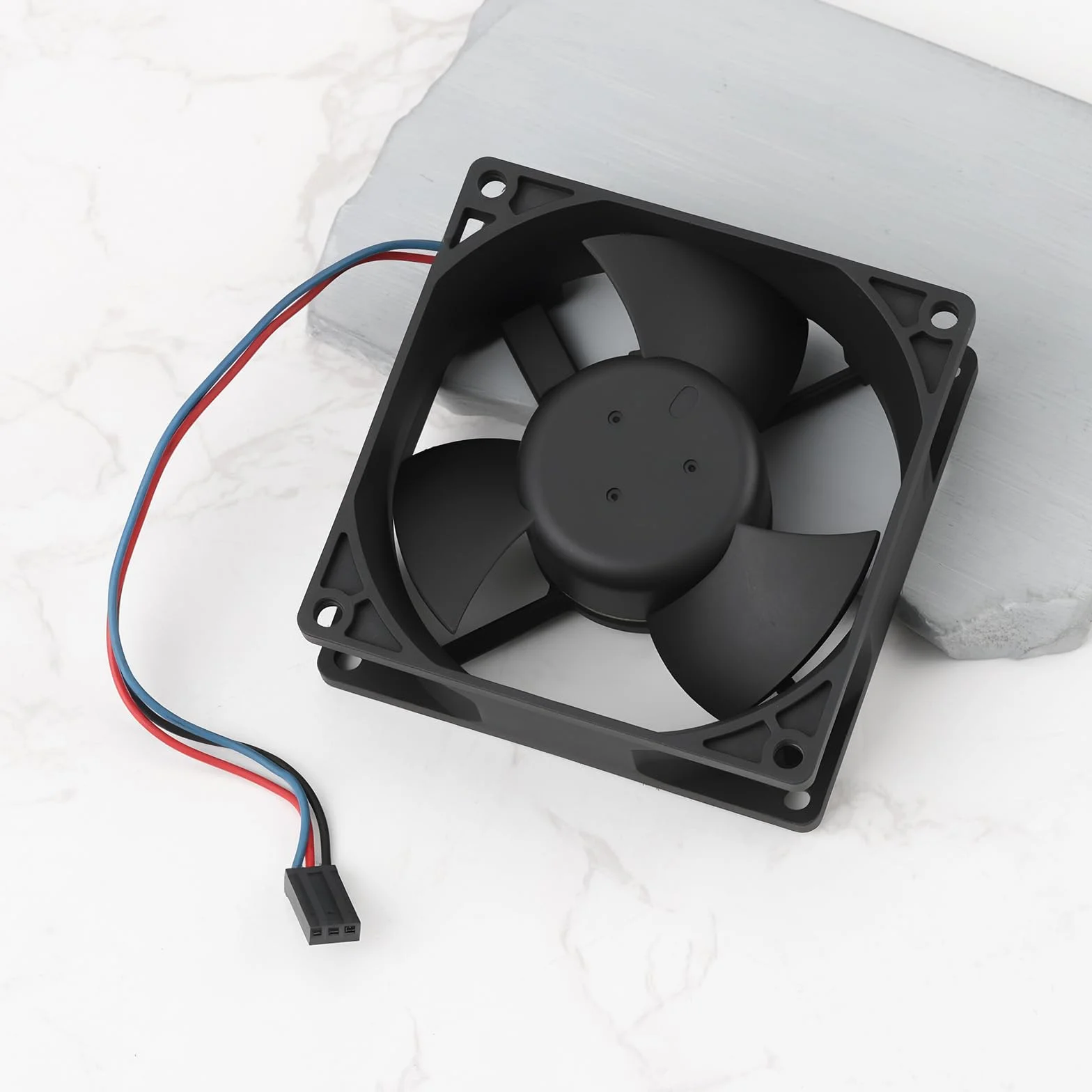 ECSiNG Ventola di raffreddamento a 3 pale senza spazzole DC 48 V 0,09 A 80 x 80 x 25 mm per alimentatore server compatibile con EFB0848SH
