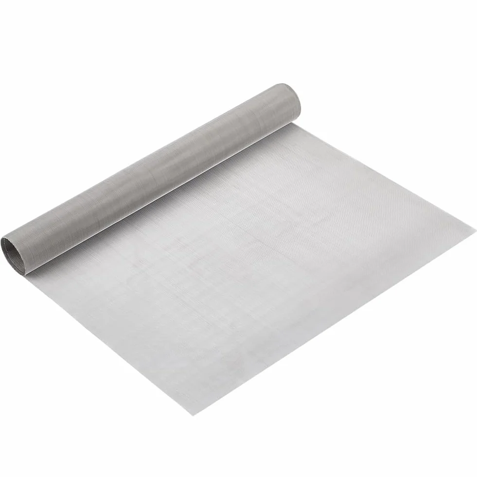 BENECREAT Rete tessuta in acciaio inossidabile 304 40x200 cm, rete fine tessuta da setaccio a maglie in metallo da 80 micron per la maglia di filtro, tessuto di filtrazione e