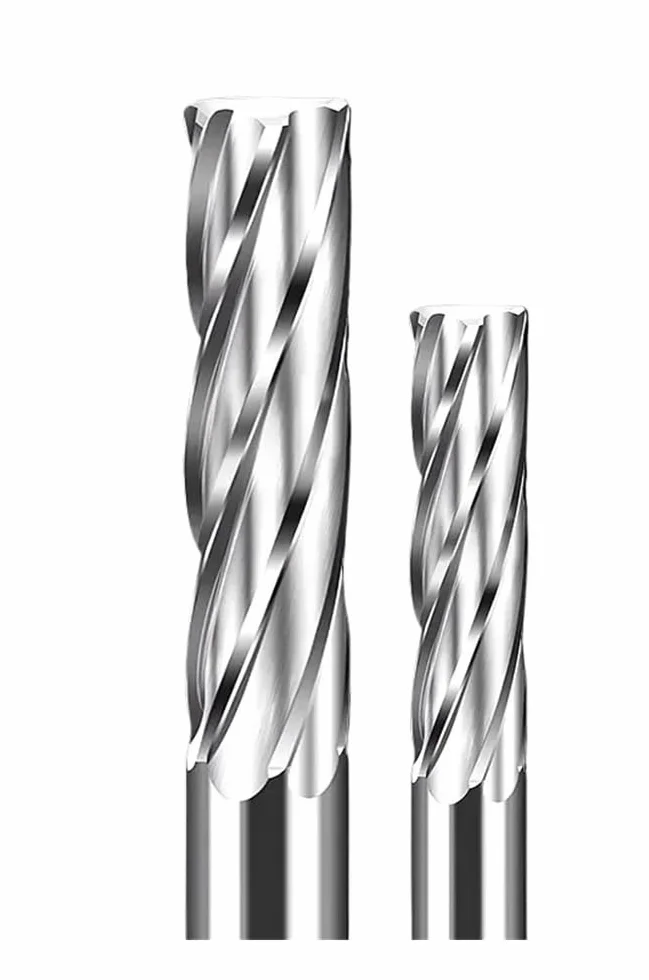 Alesatore 5,56-7,3 mm Scanalatura a Spirale Metallo Duro Integrale Non Rivestito Fresa CNC Alluminio 5.56x30x60x4T