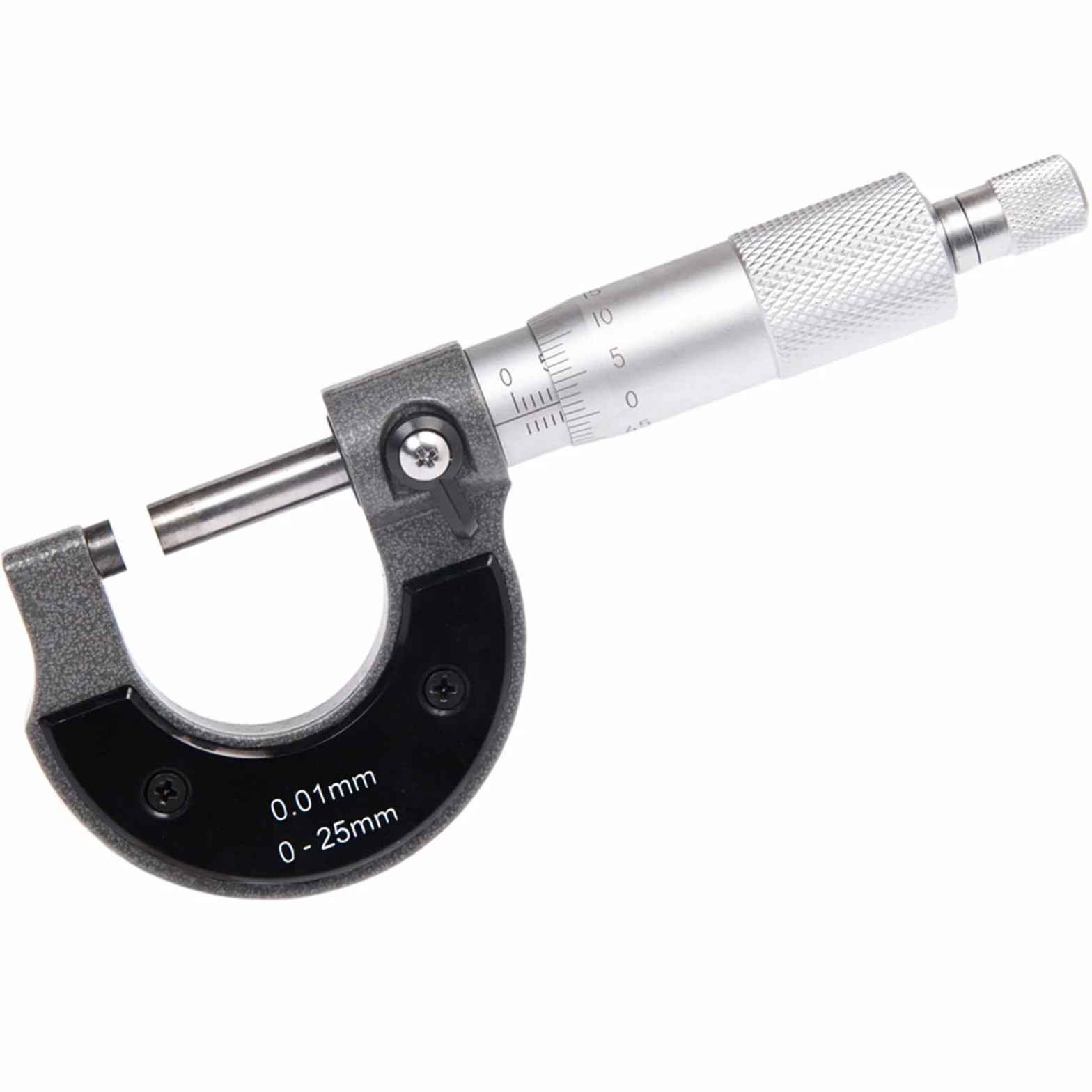 Beslands Micrometro Externo Exterior Calibrador 0-25 mm 0,01 mm Alta Precisione