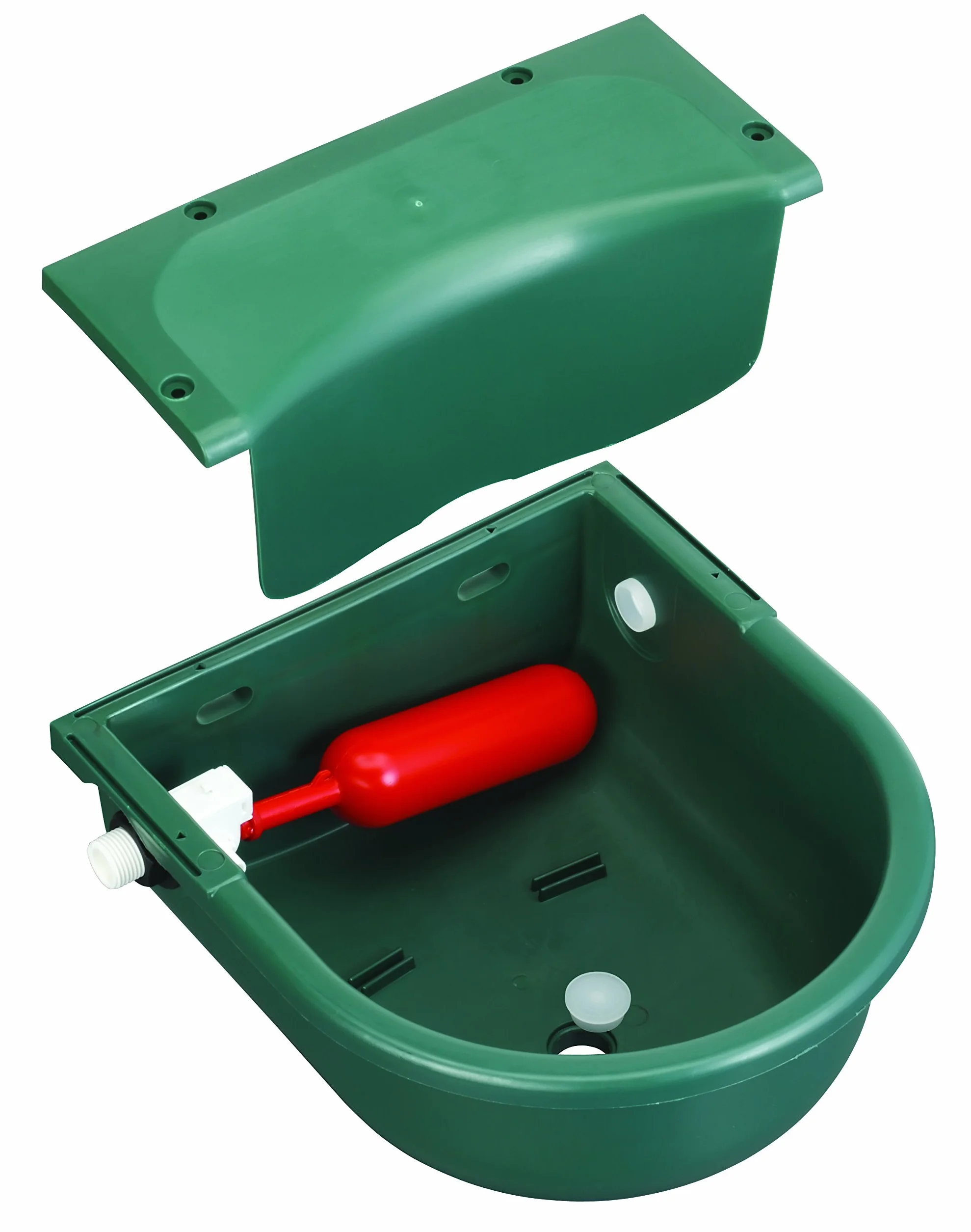 Abbeveratoio in plastica a livello costante con tappo per pulizia. Capacità: 3 litri. Umbria equitazione, cavallo, cavalli. VA00067