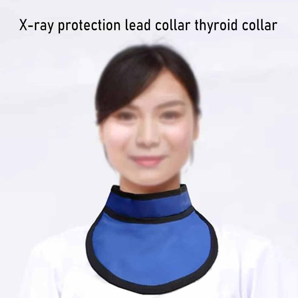Grembiule di Piombo Collare Di Piombo Protettivo Dai Raggi X, Collare Di Piombo Per Tiroide Con Protezione Per Il Collo Resistente Alle Radiazioni Per Risonanza Magnetica TC, Misura Regolabile ( Color