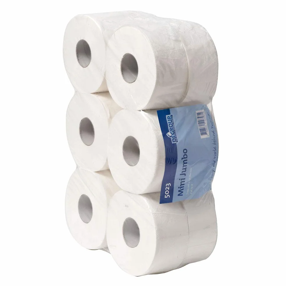 Carta igienica Mini Jumbo 2 strati 180 m 491 fogli 12 pezzi Bianco