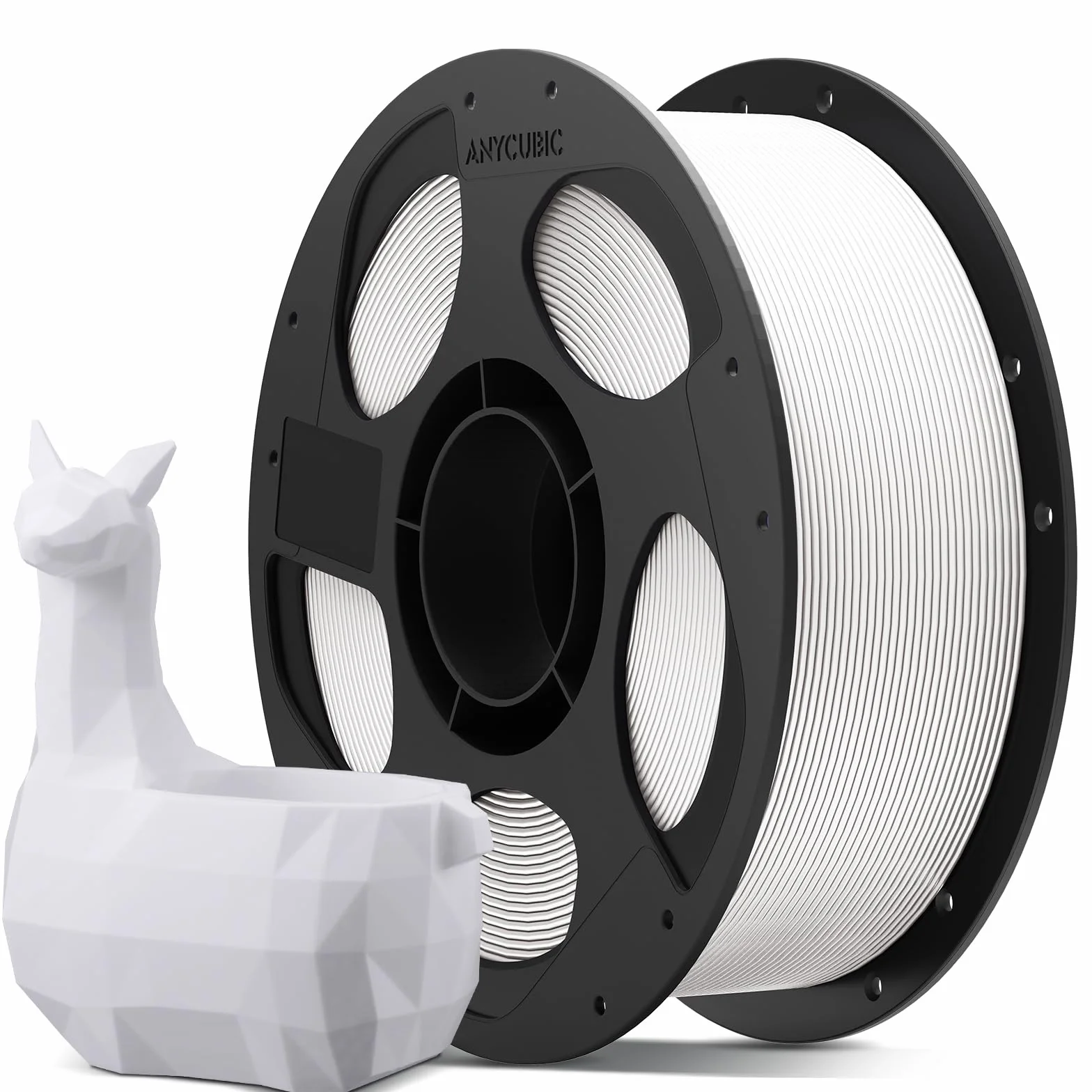 ANYCUBIC PLA+ Filamento per Stampante 3D, Elevata Resistenza, Bianco 1kg