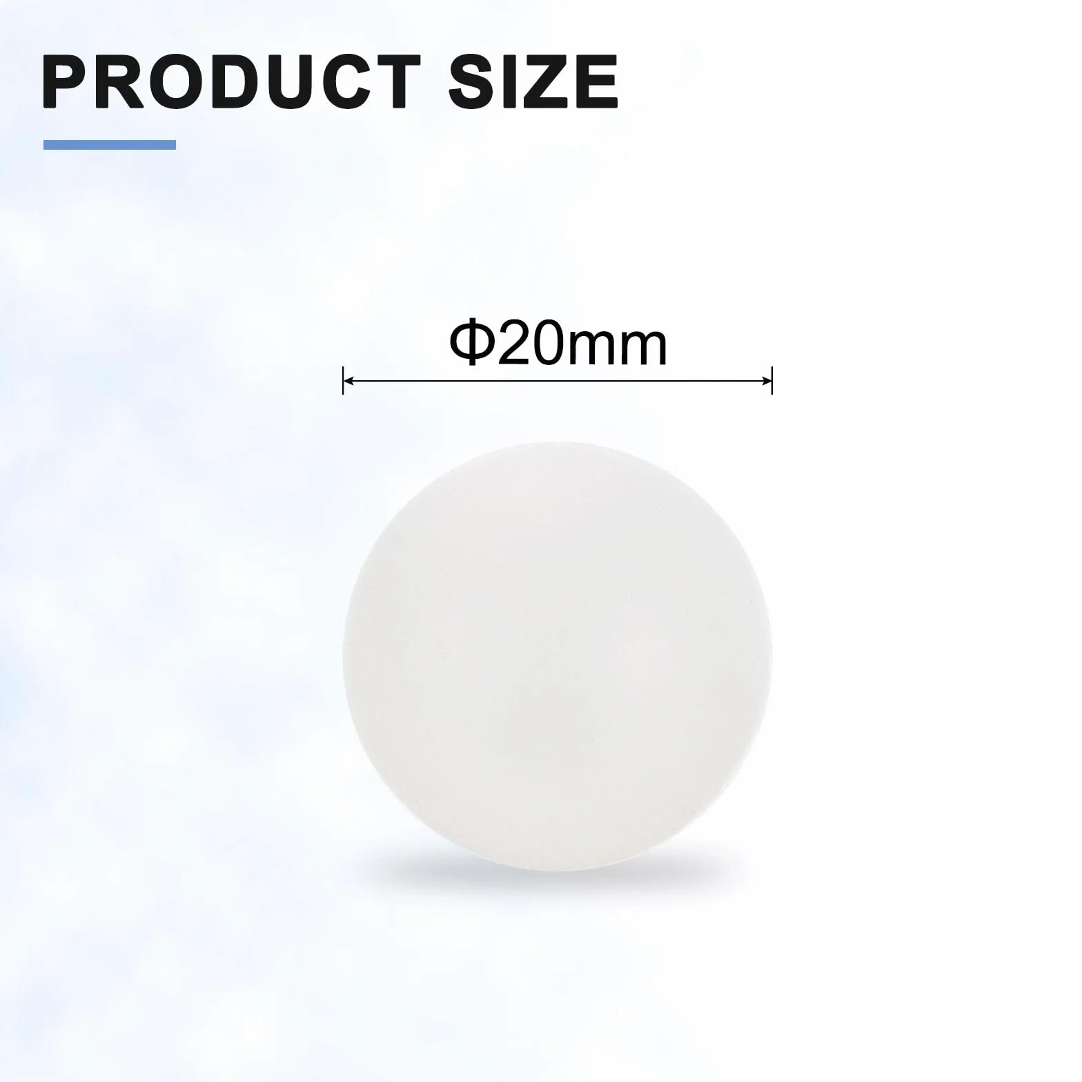 QUARKZMAN 20pcs Sfere Di Cuscinetto In Plastica PP 20mm Sfere Solide In Plastica, Sfera Di Cuscinetto Di Precisione, Bianco
