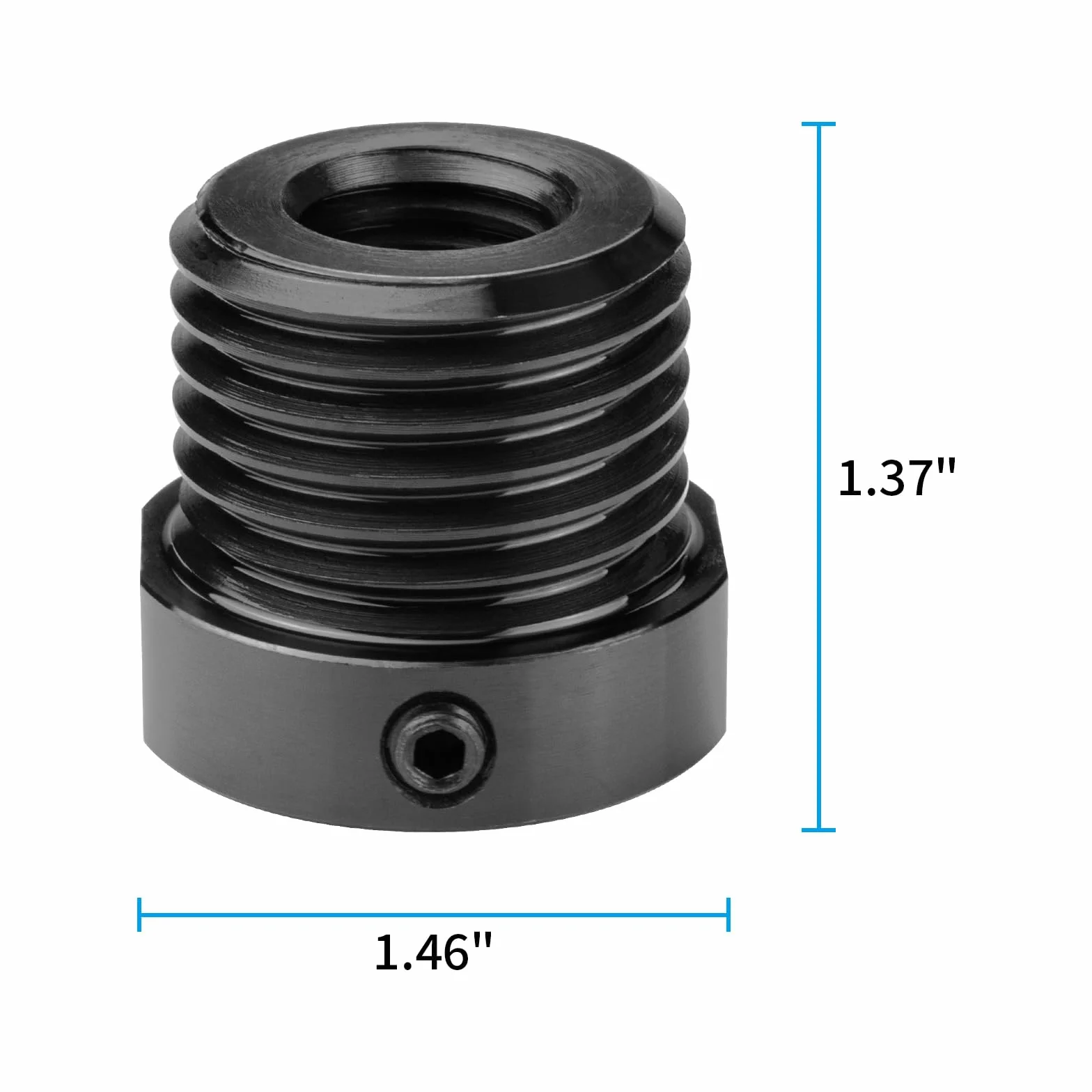 Adattatore mandrino per paletta per tornio per la lavorazione del legno Convertire M18X2.5mm a M33X3.5mm Adattatore Accessori per utensili di tornitura