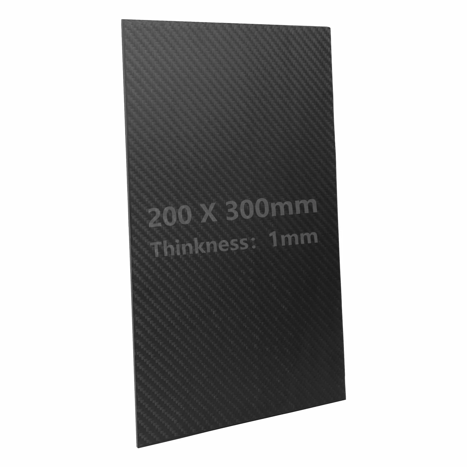 1 Piastra in Fibra di Carbonio 200x300x1mm Tessuto Opaco Entrambi i Lati Lastra in fibra carbonio 100% 3K lastra composita GFK per modellismo DIY riparazioni strutturali e parti lavorate a CNC