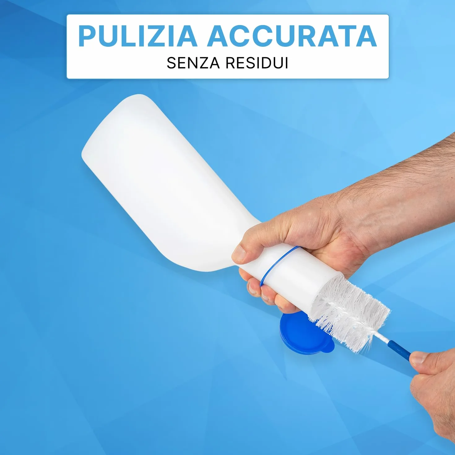 Bottiglia per urina ARNOMED 1000ml uomo PP a prova di perdite con supporto e spazzola