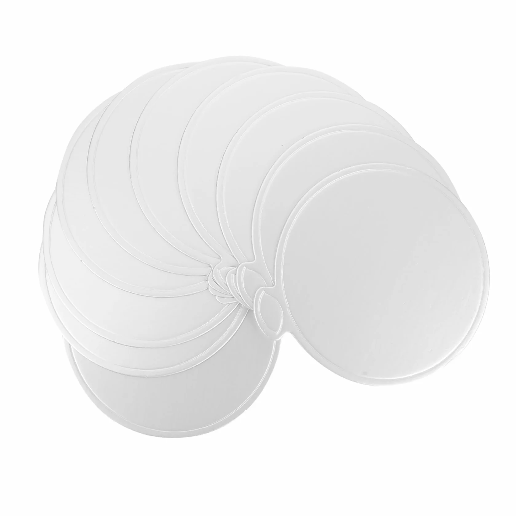 Argento Decorazioni per Torte Carta Tondi Base Spesso 100 Pezzi