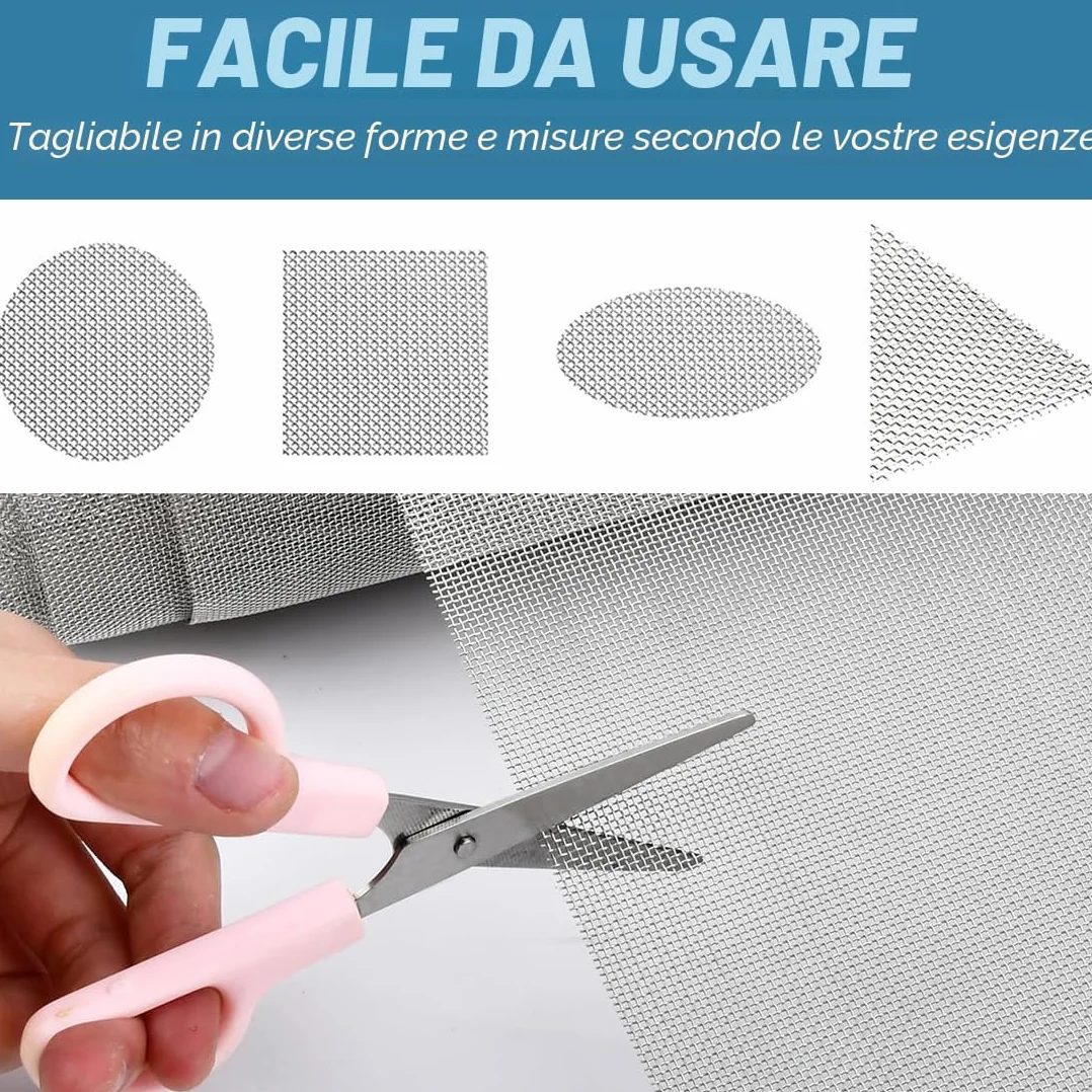Sito z nierdzewnej siatki 304 2m x 40cm filtr przeciw gryzoniom i owadom